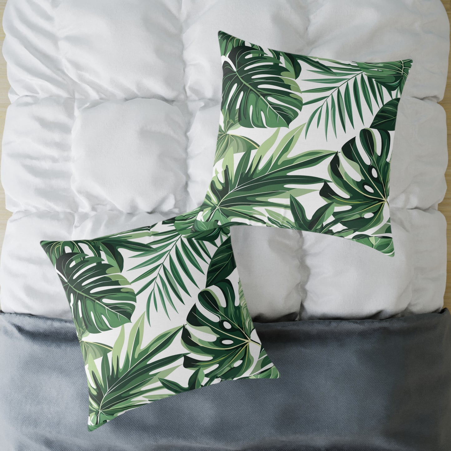 Palm Leaf Accent Pillow