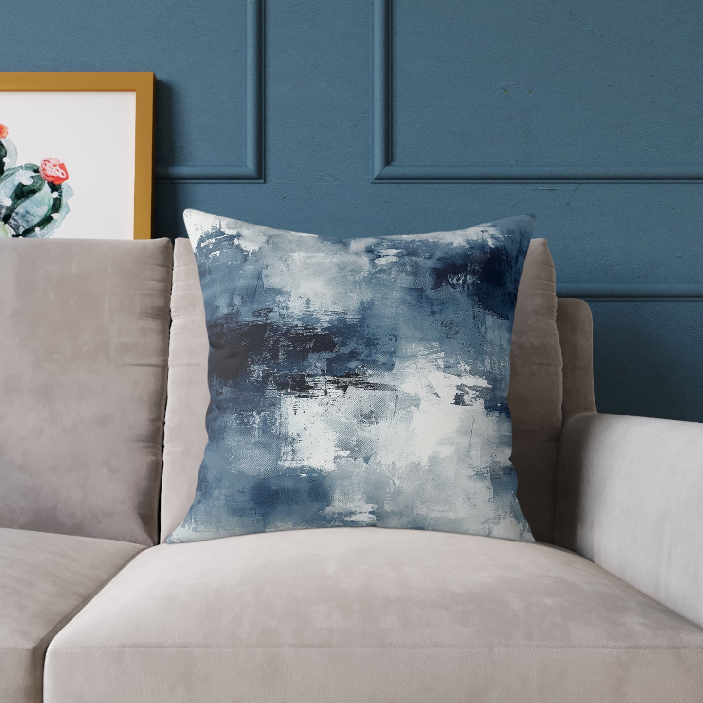 Blue Abstract Pillow