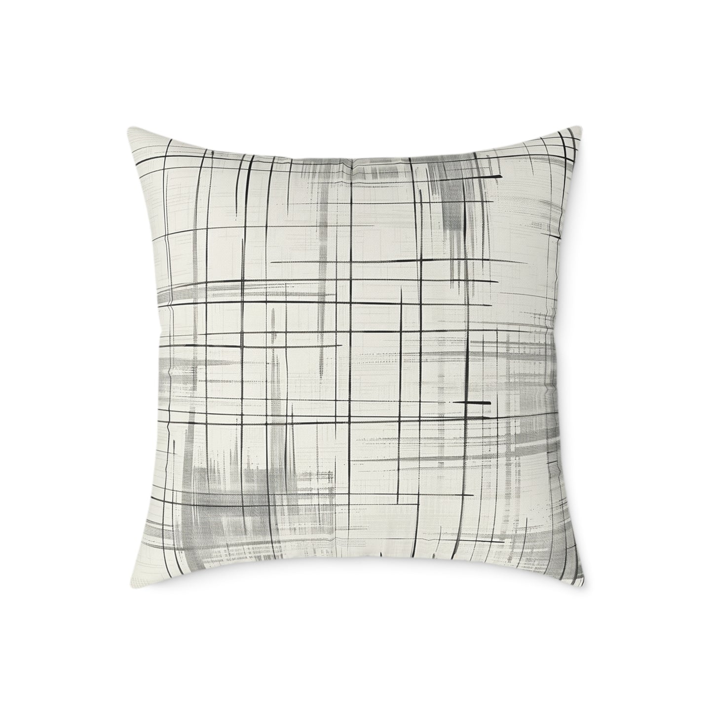 Minimalist Grid Decorative Pillow