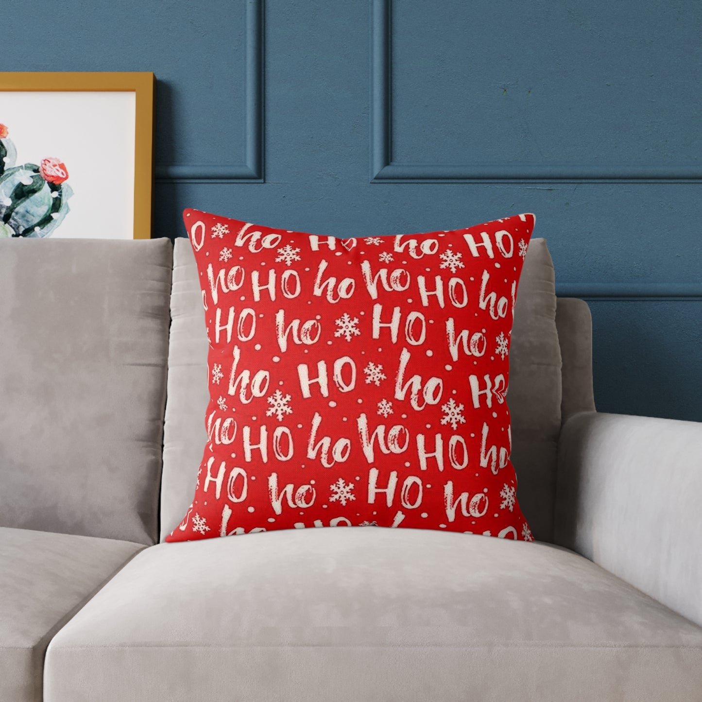 Festive 'Ho Ho Ho' Christmas Pillow