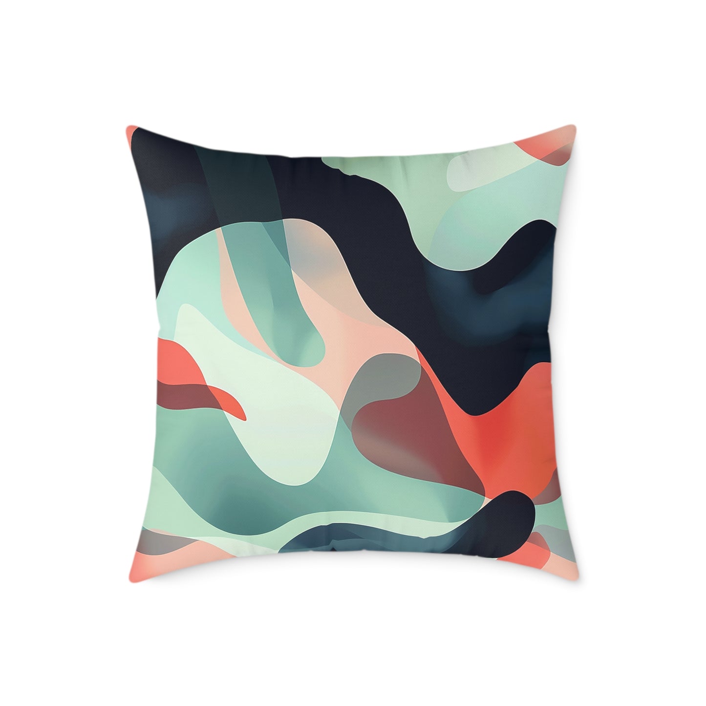 Abstract Waves Decorative Pillow