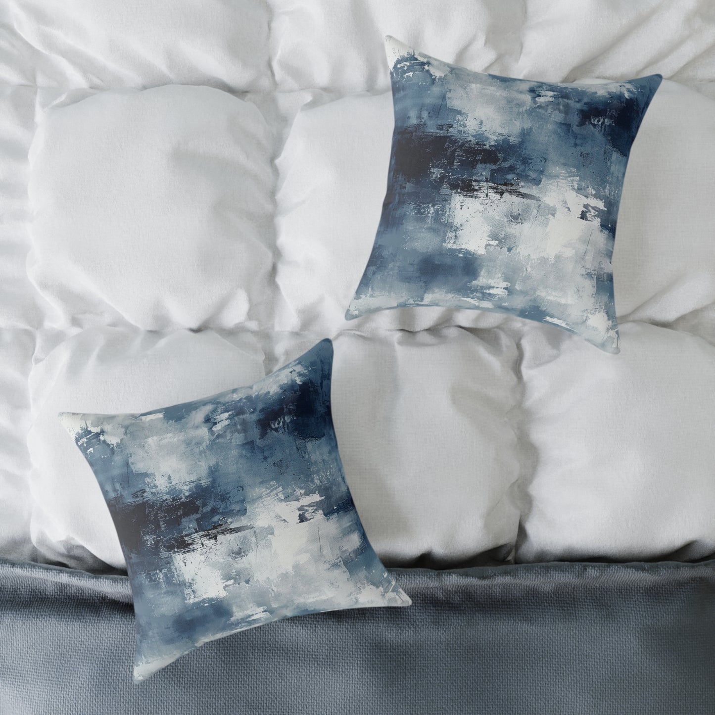 Blue Abstract Pillow