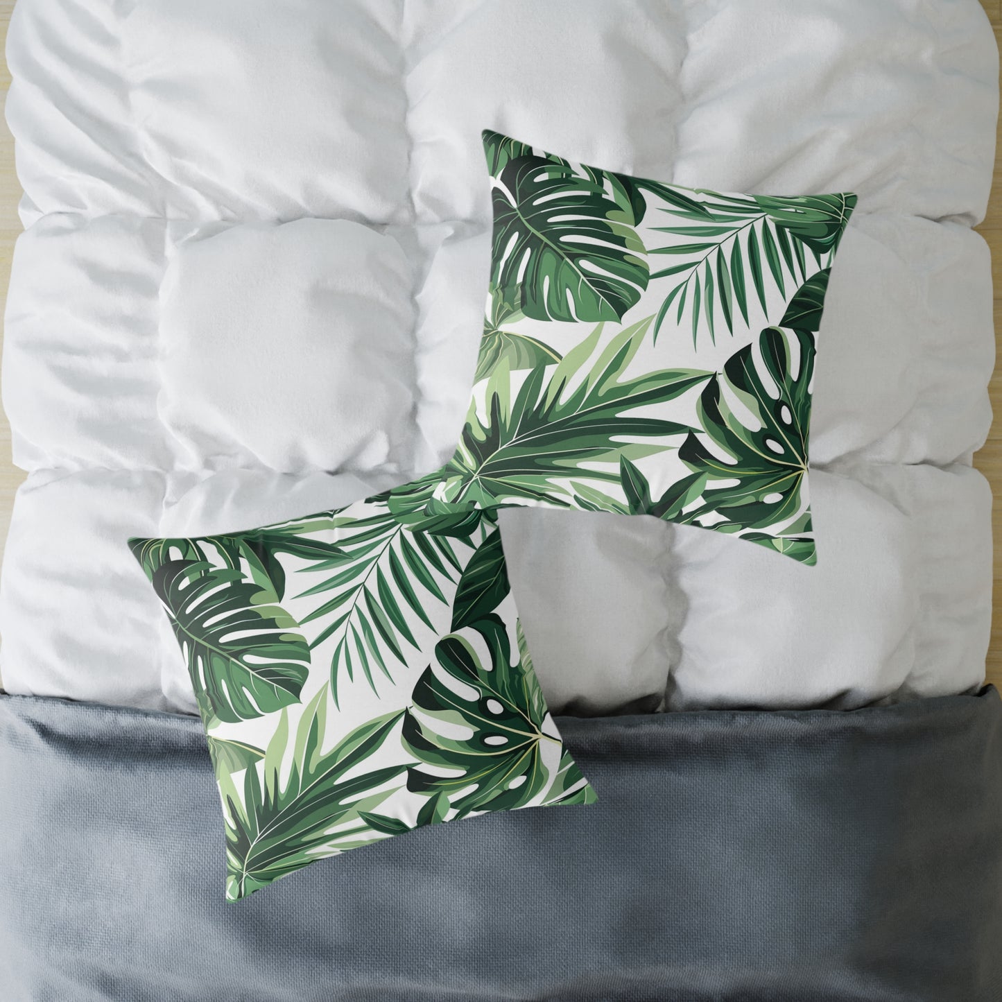 Palm Leaf Accent Pillow