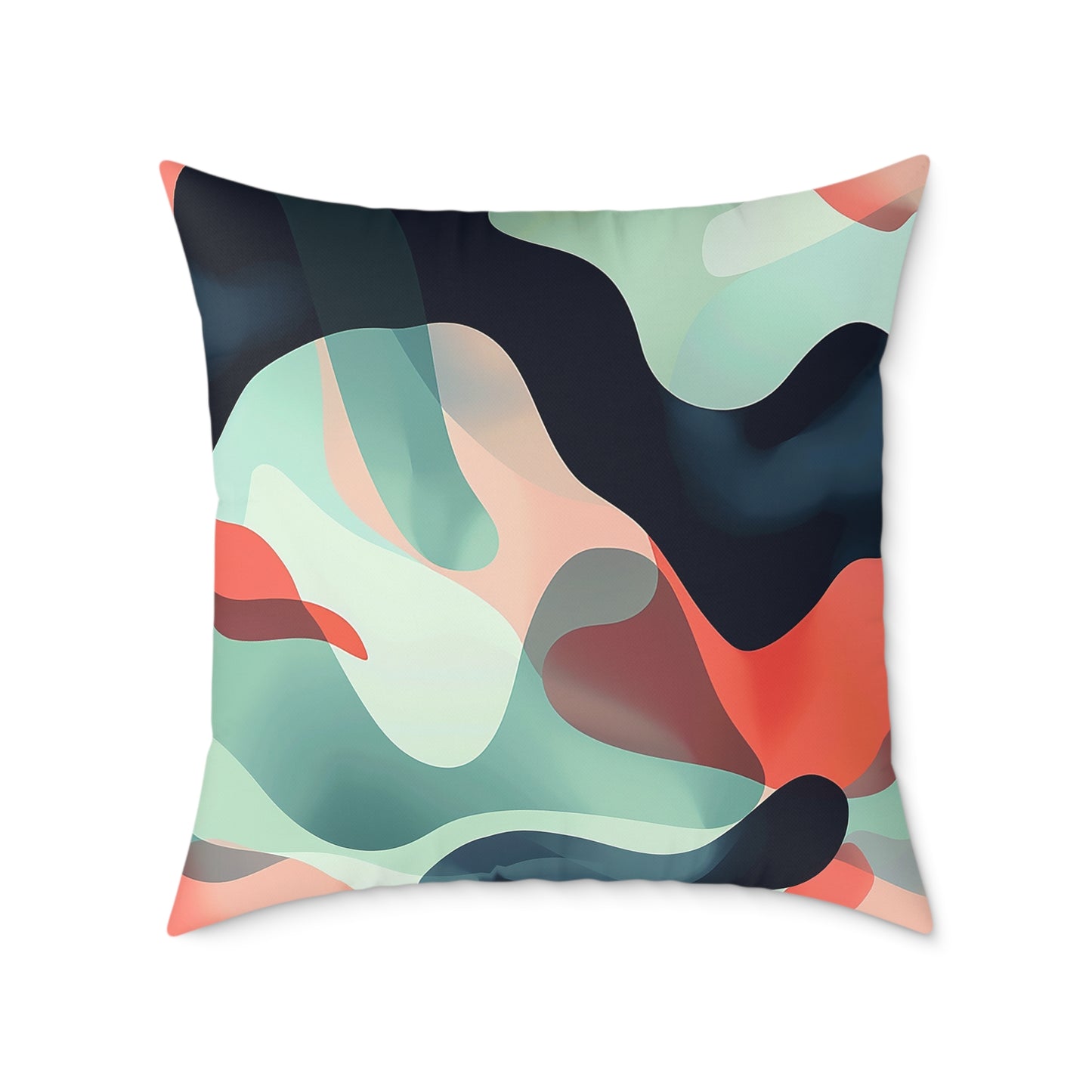 Abstract Waves Decorative Pillow