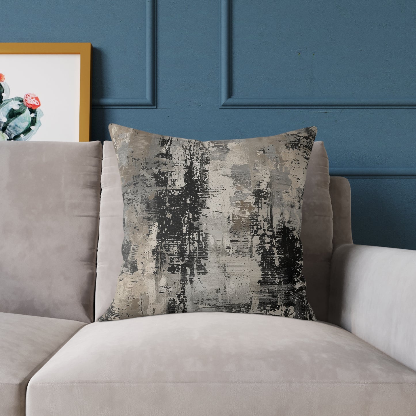 Modern Concrete Abstract Pillow