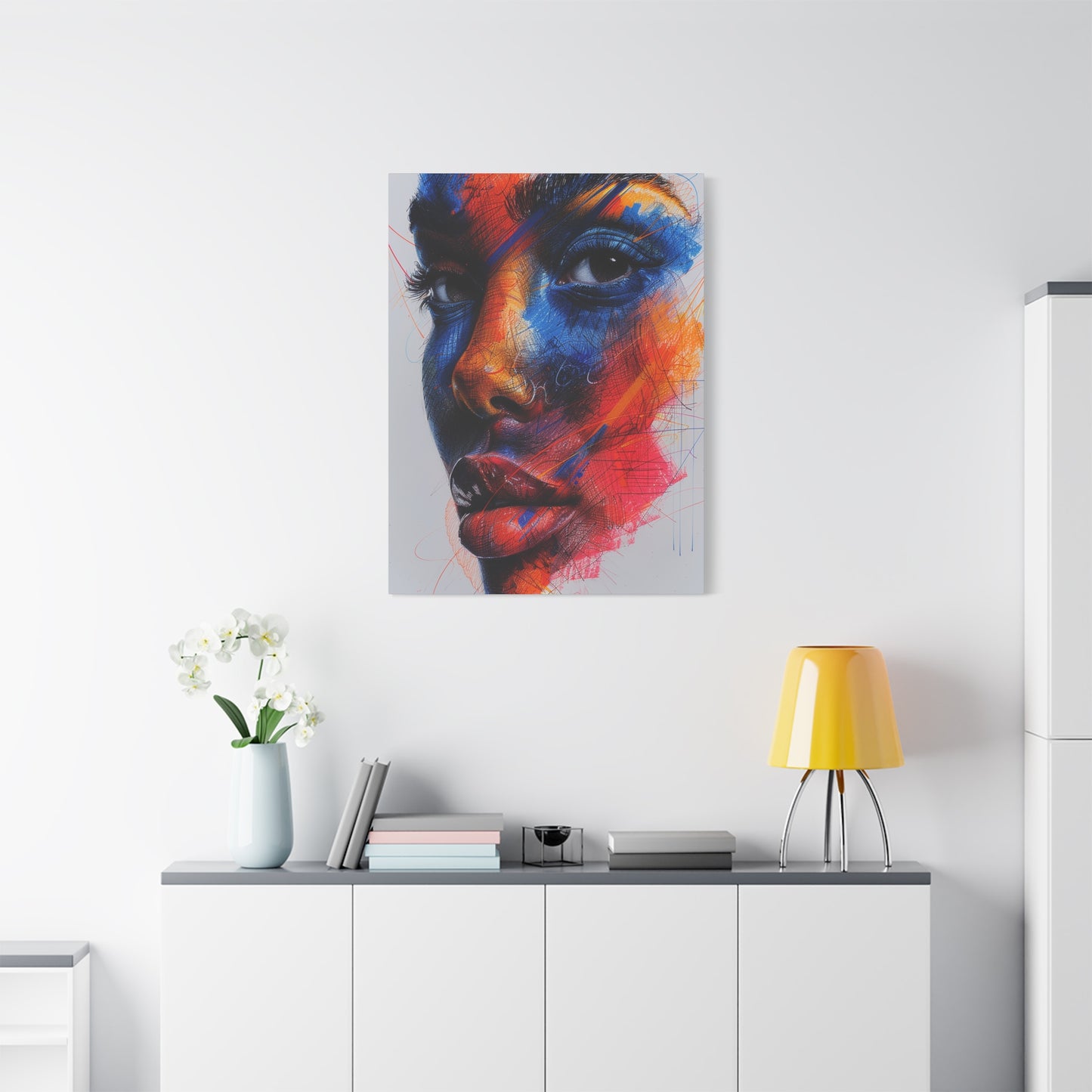 Colorful Intensity Abstract Face