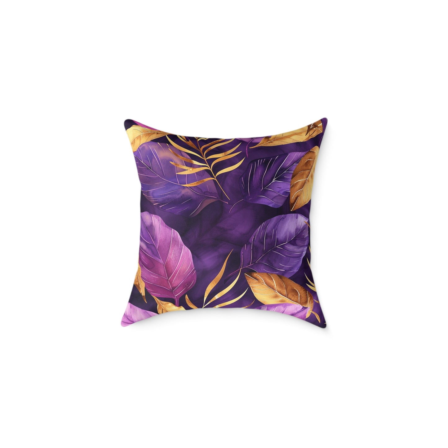 Vibrant Tropical Leaves Pillow