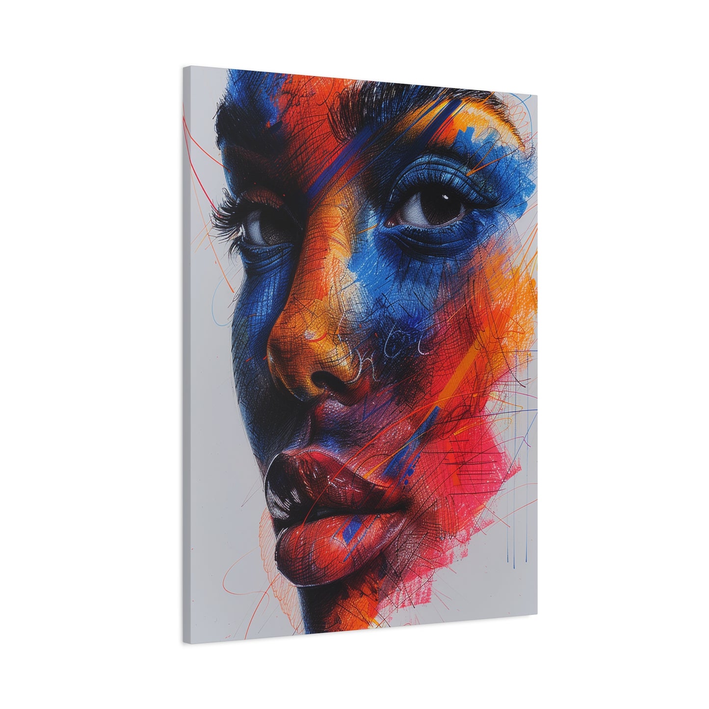 Colorful Intensity Abstract Face