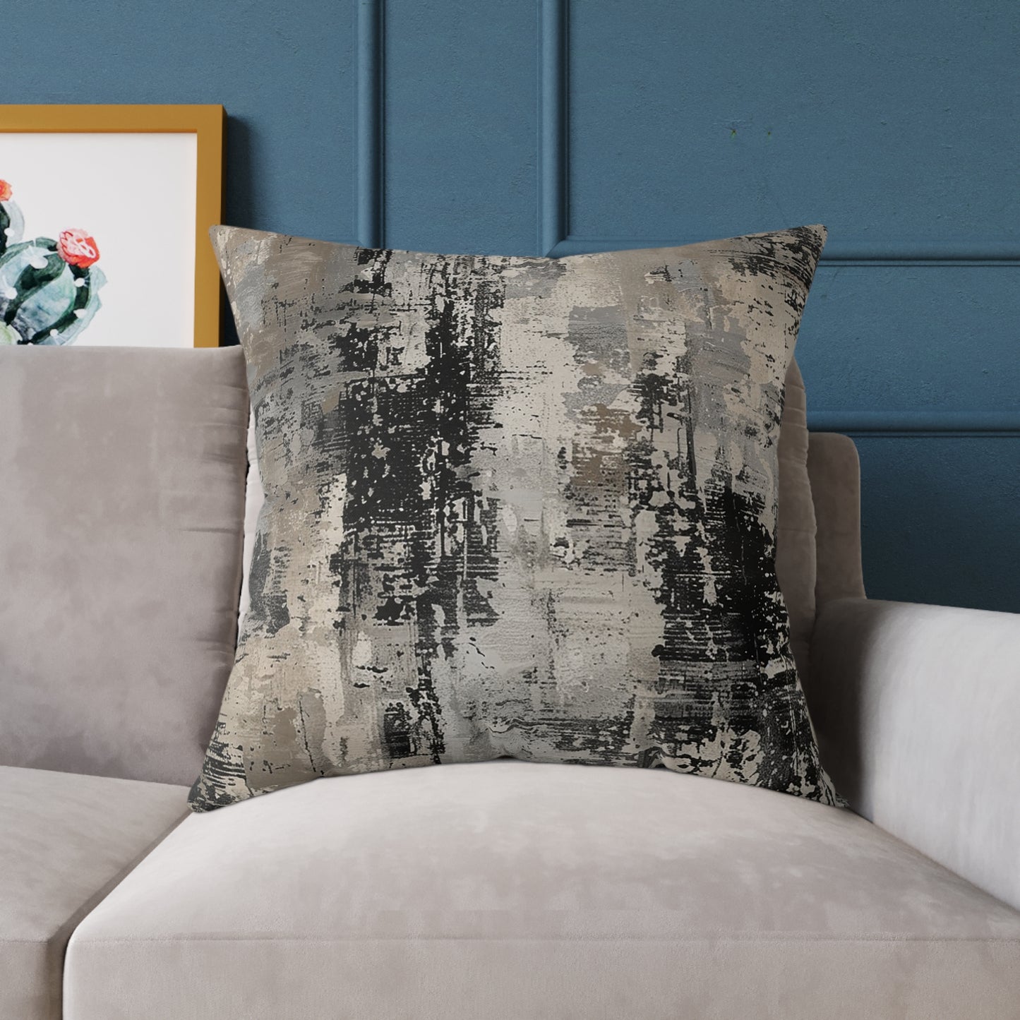 Modern Concrete Abstract Pillow