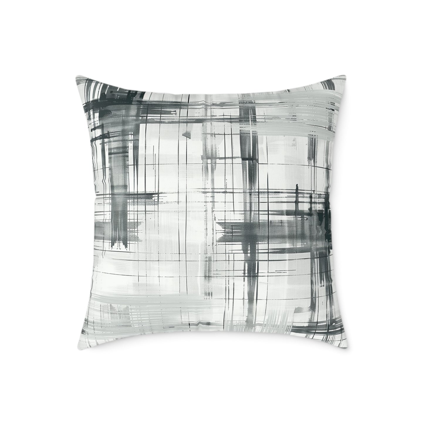 Abstract Grid Decorative Pillow