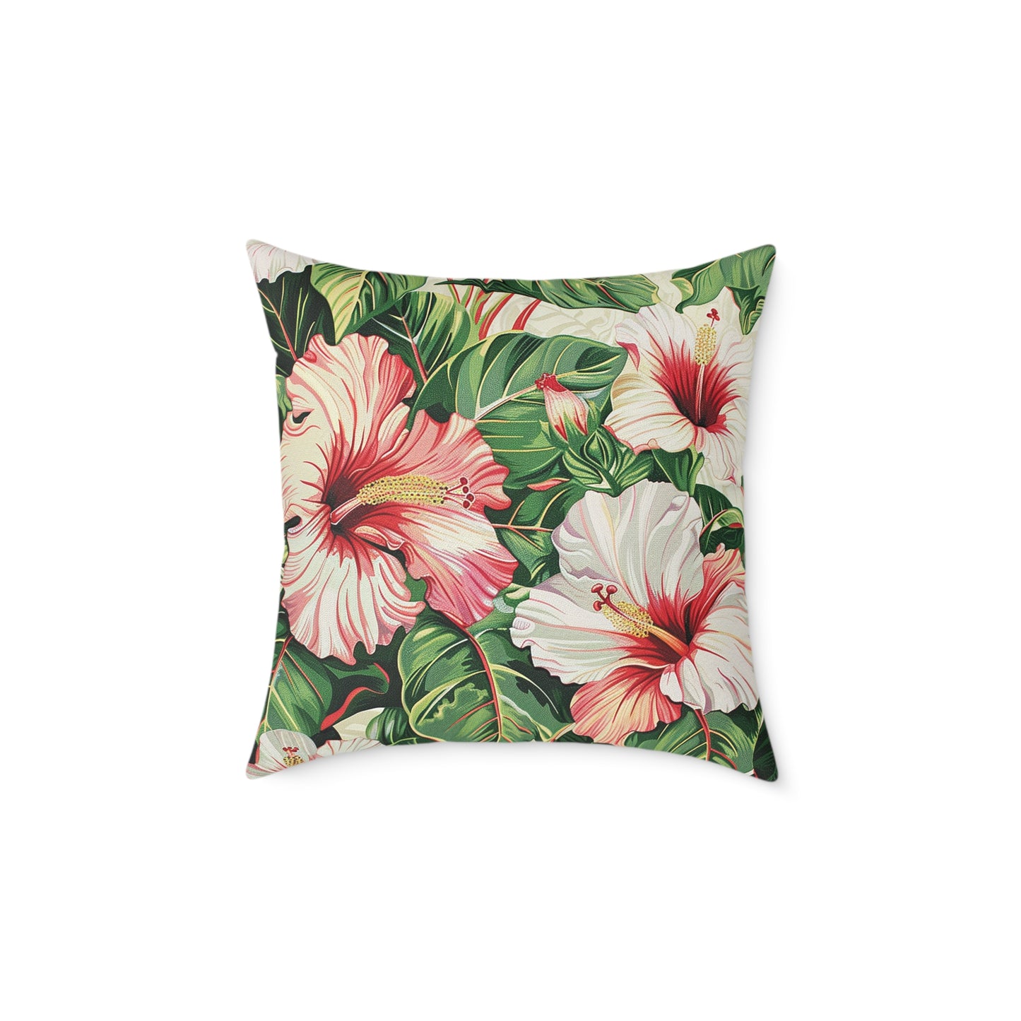 Hibiscus Floral Pillow