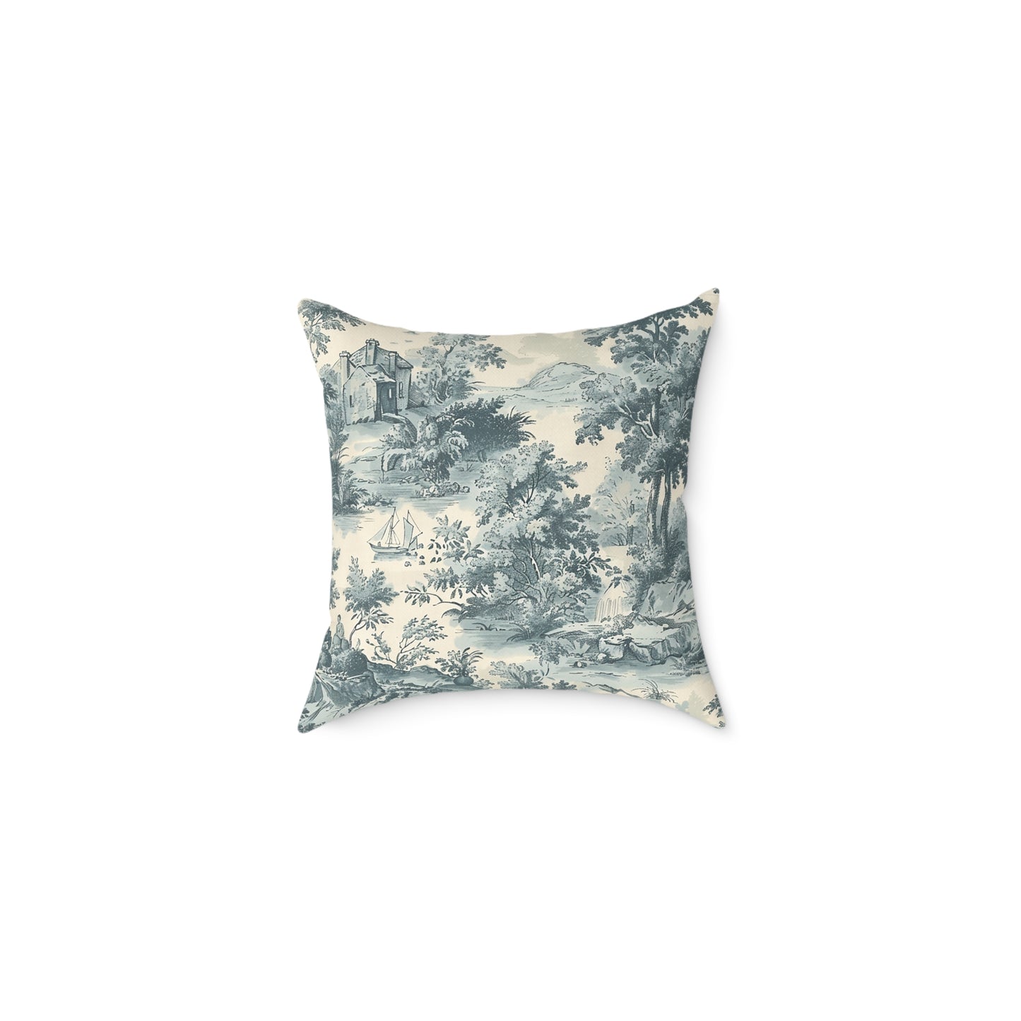 Classic Countryside Scene Pillow