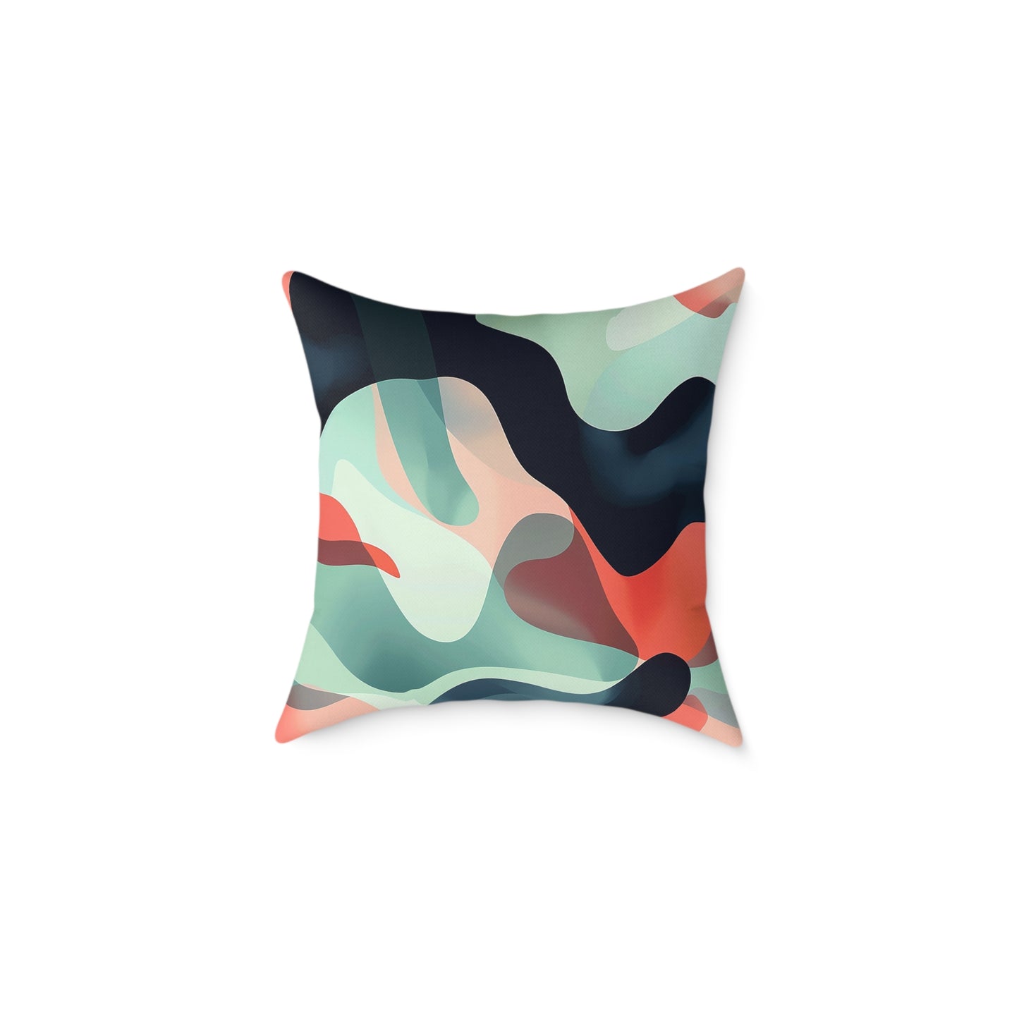 Abstract Waves Decorative Pillow