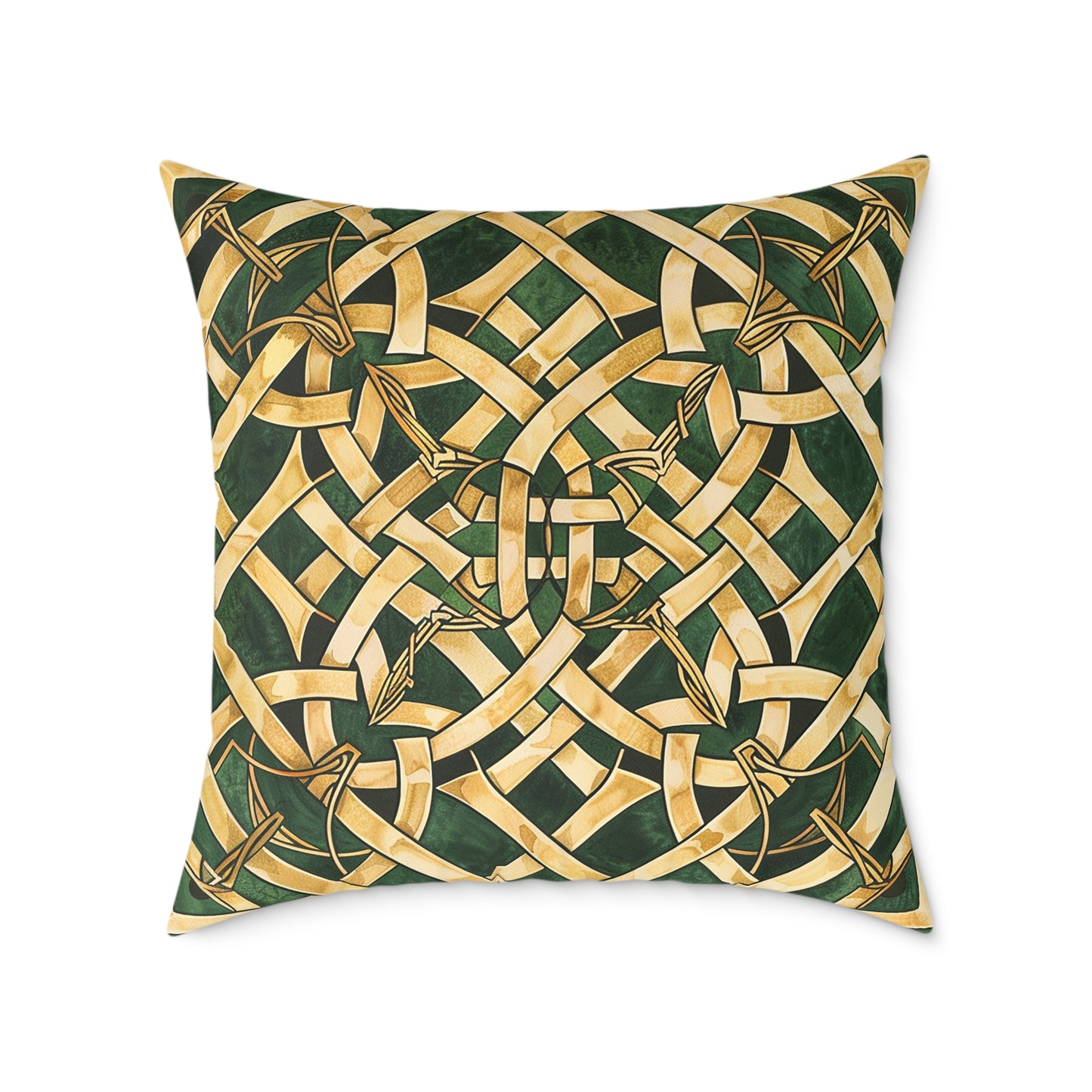 Celtic Gold Knot Pillow