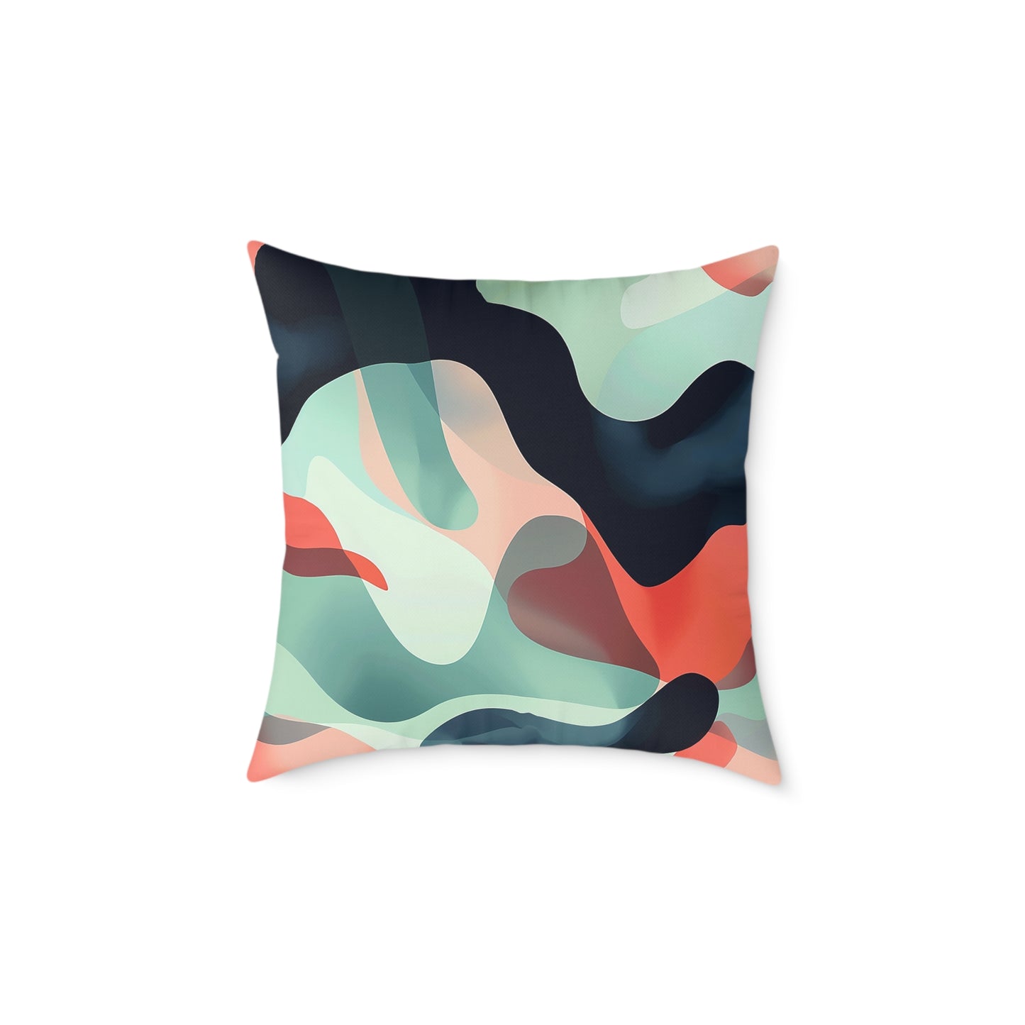 Abstract Waves Decorative Pillow