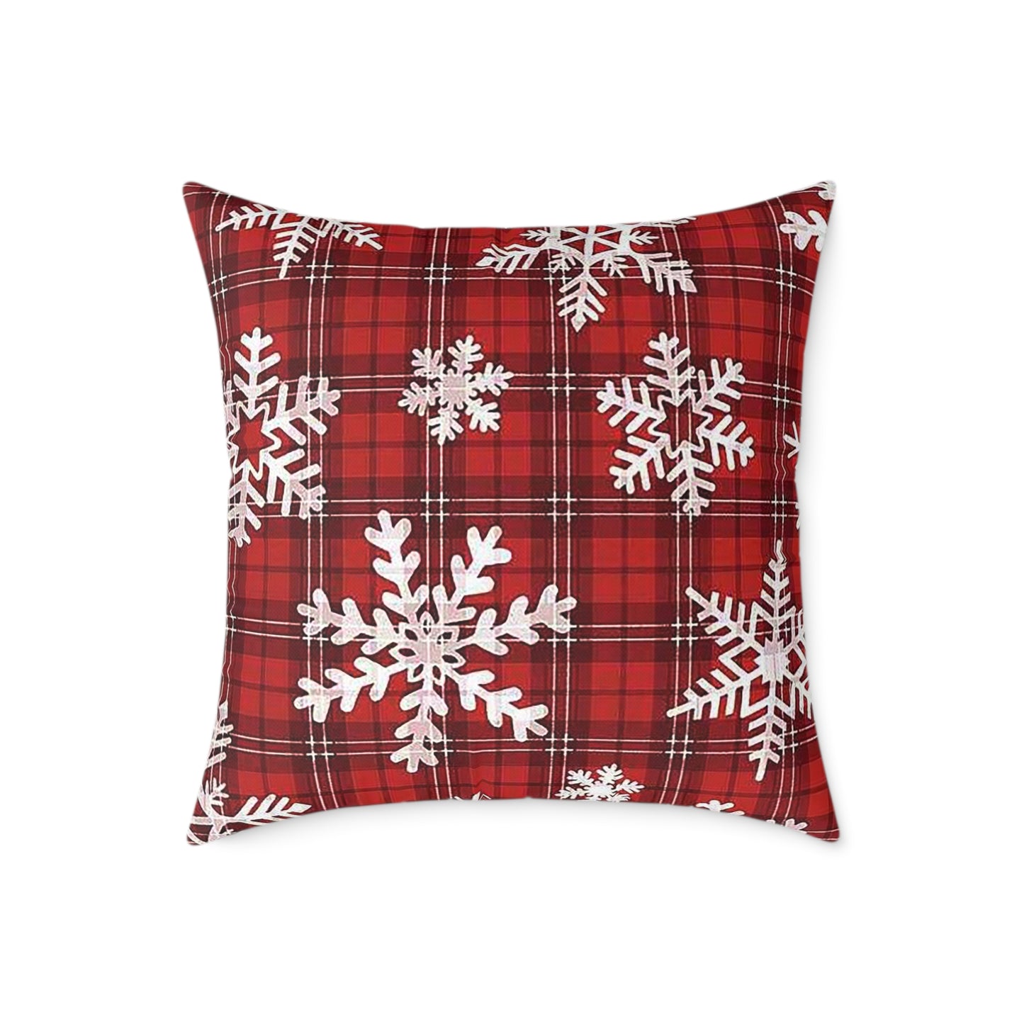 Festive Snowflake Pillow