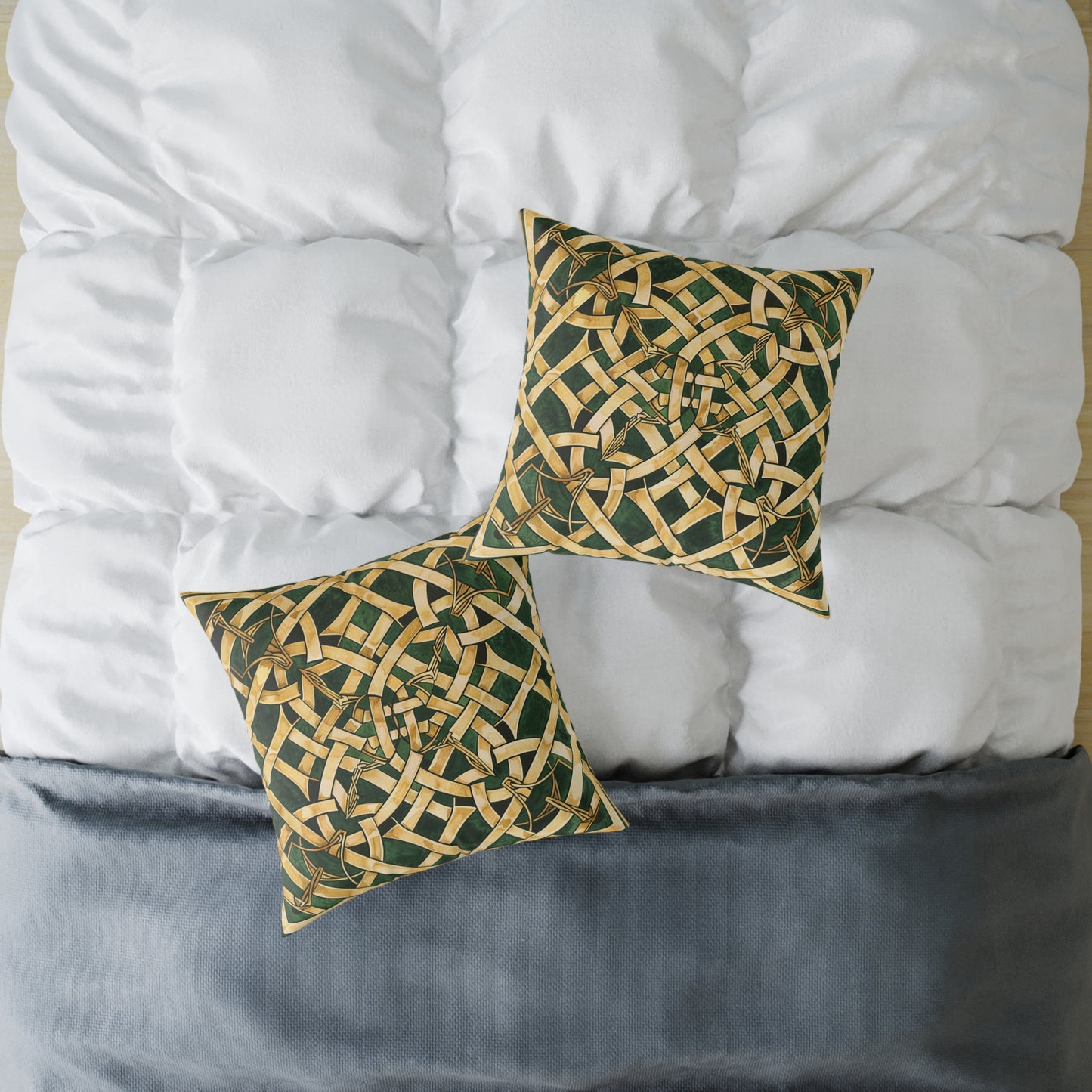 Celtic Gold Knot Pillow