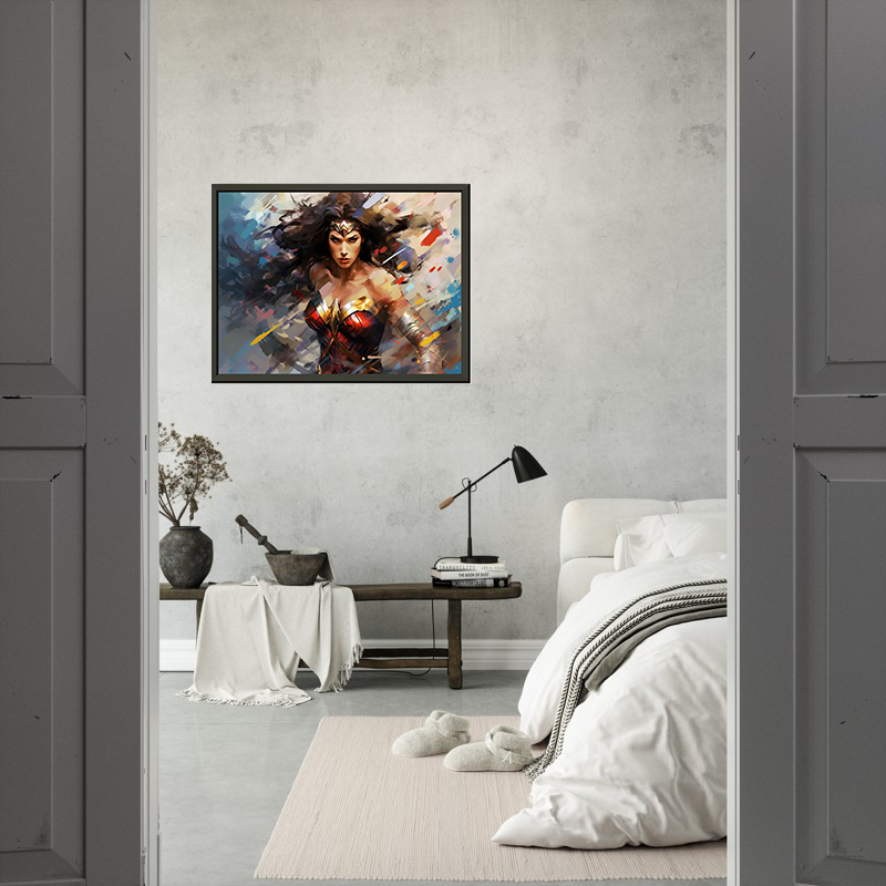 Abstract Dynamism of Wonder Woman - ExclusiveCreativeDesigns