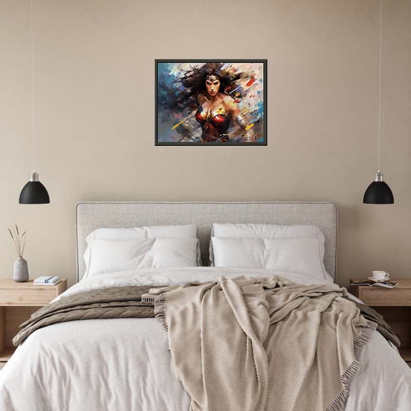 Abstract Dynamism of Wonder Woman - ExclusiveCreativeDesigns