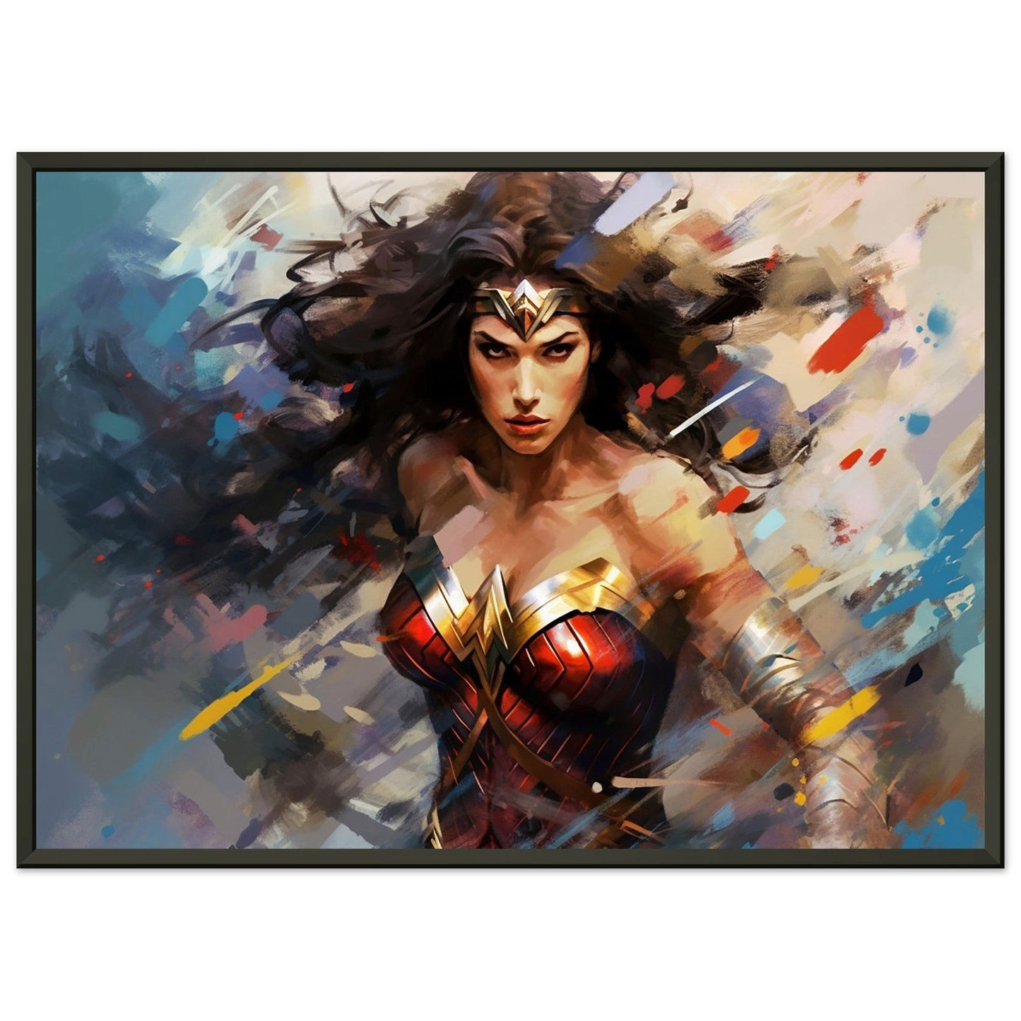 Abstract Dynamism of Wonder Woman - ExclusiveCreativeDesigns