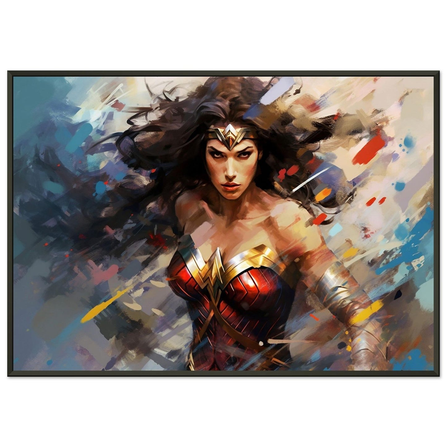 Abstract Dynamism of Wonder Woman - ExclusiveCreativeDesigns