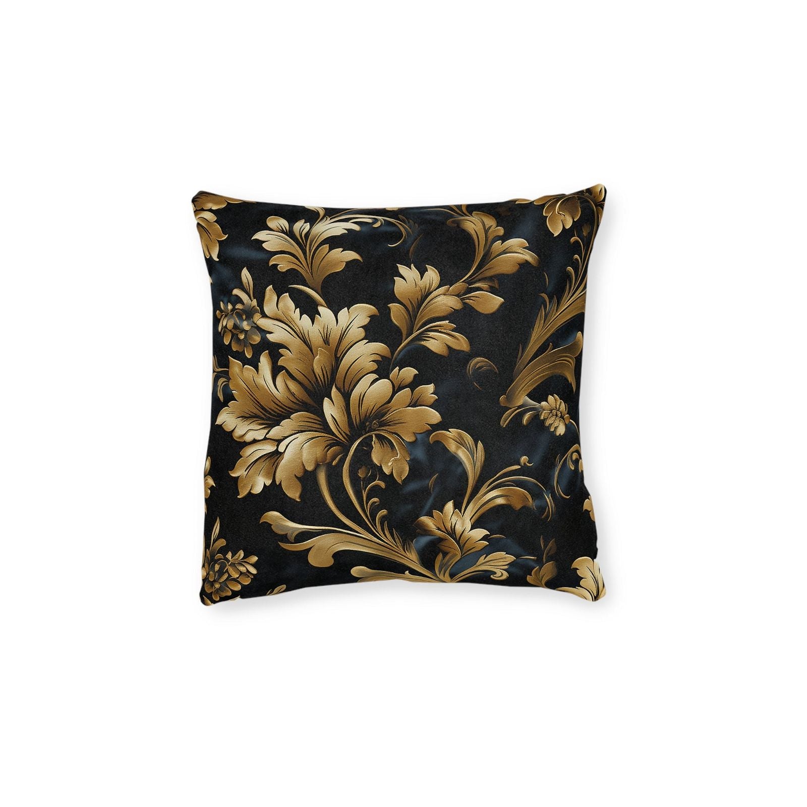 Black & Gold Luxury Pillow Design - ExclusiveCreativeDesigns