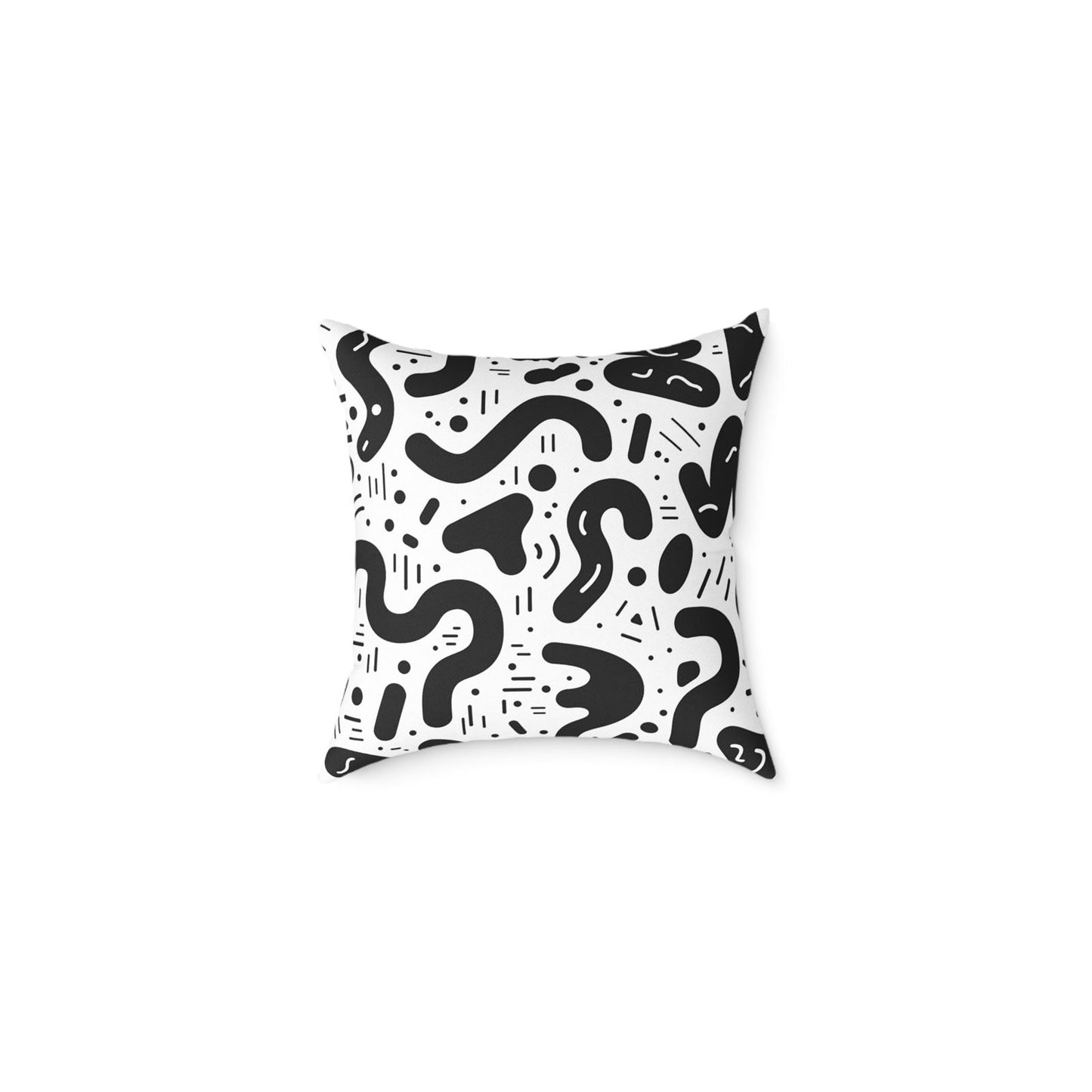 Black and White shapes Pillow - ExclusiveCreativeDesigns