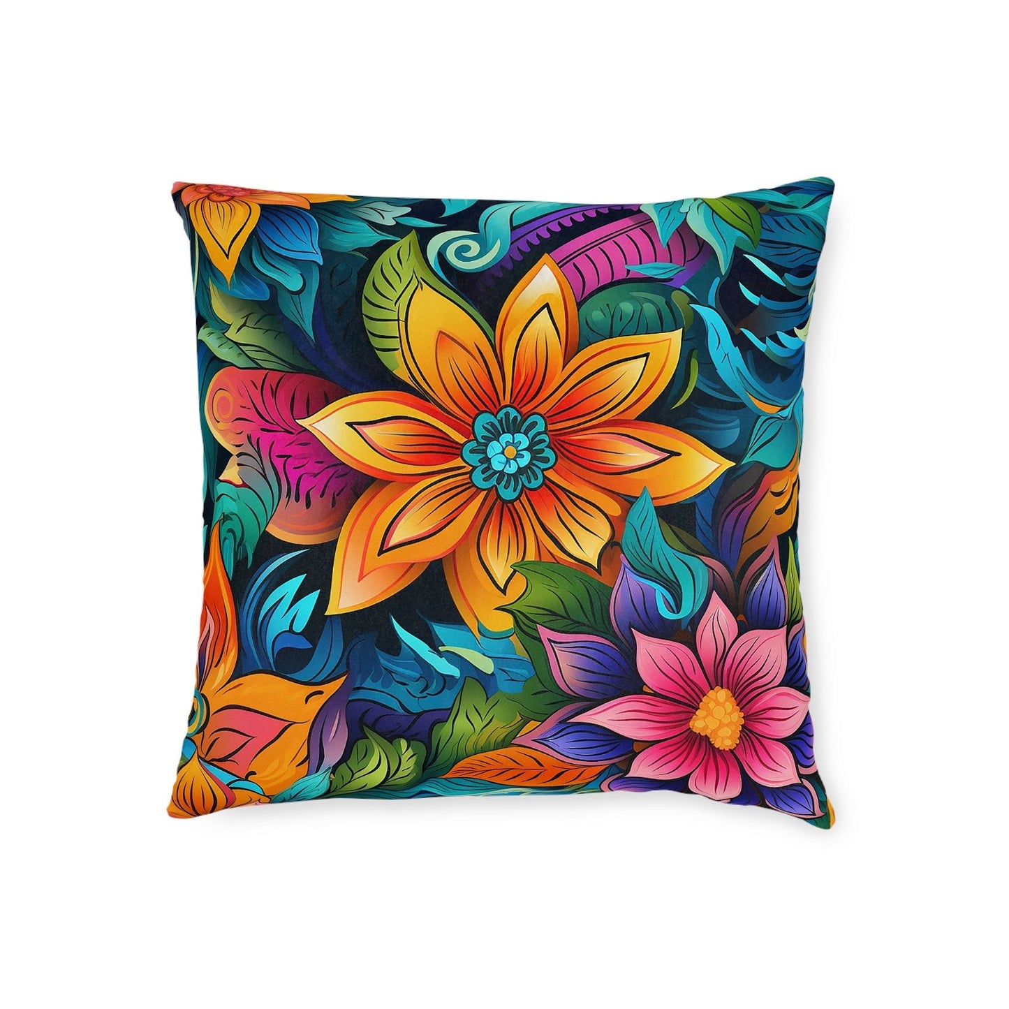 Bohemian Rhapsody Mandala Pattern Pillow - ExclusiveCreativeDesigns