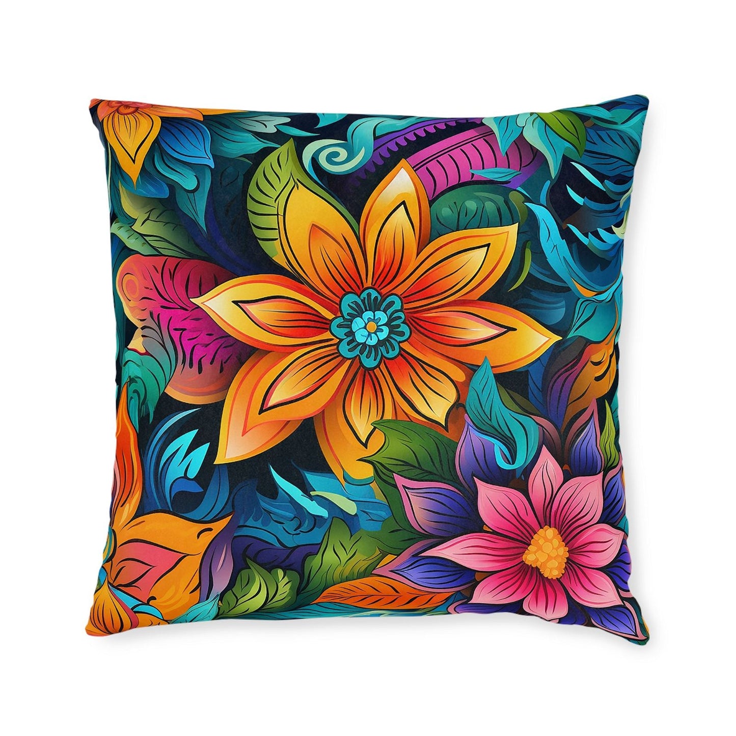 Bohemian Rhapsody Mandala Pattern Pillow - ExclusiveCreativeDesigns