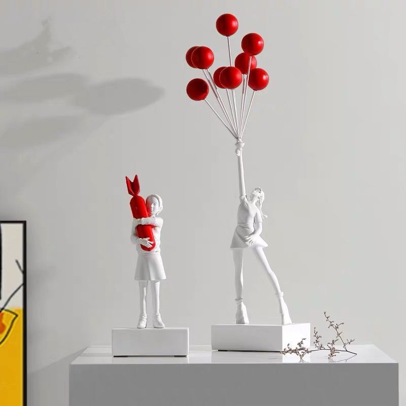 Bubble Girl Sculpture Decoration - ExclusiveCreativeDesigns