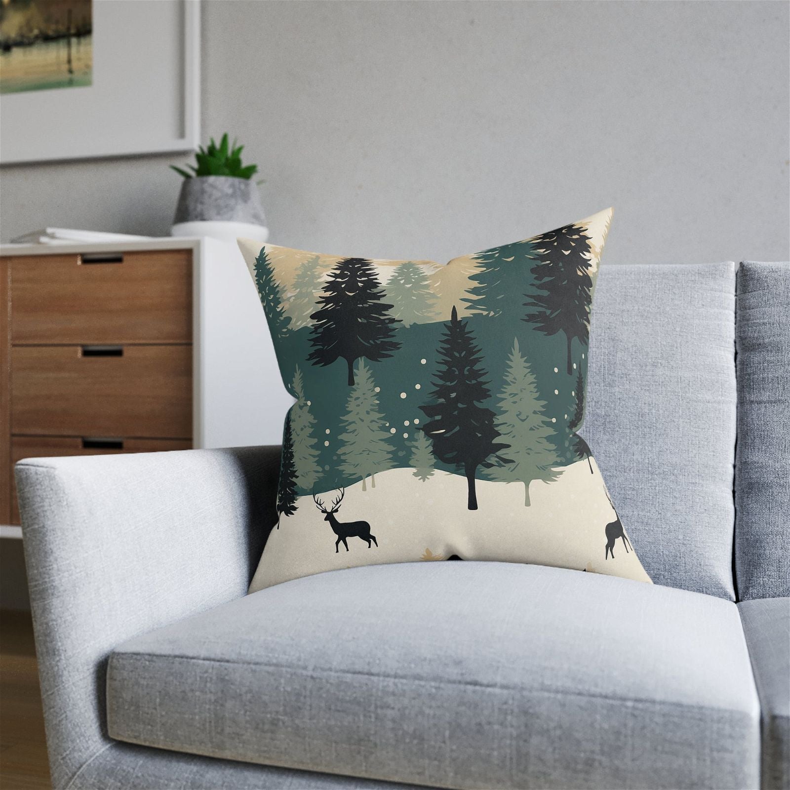 Christmas Patterned Accent Pillow - ExclusiveCreativeDesigns