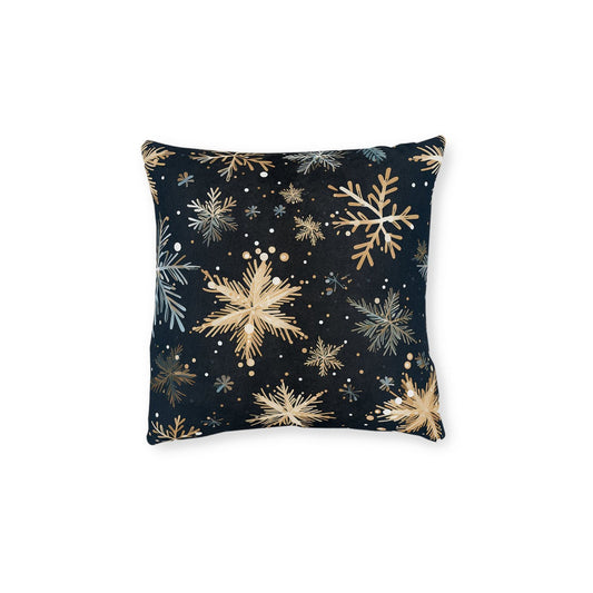 Christmas Snowfall Square Pillow - ExclusiveCreativeDesigns