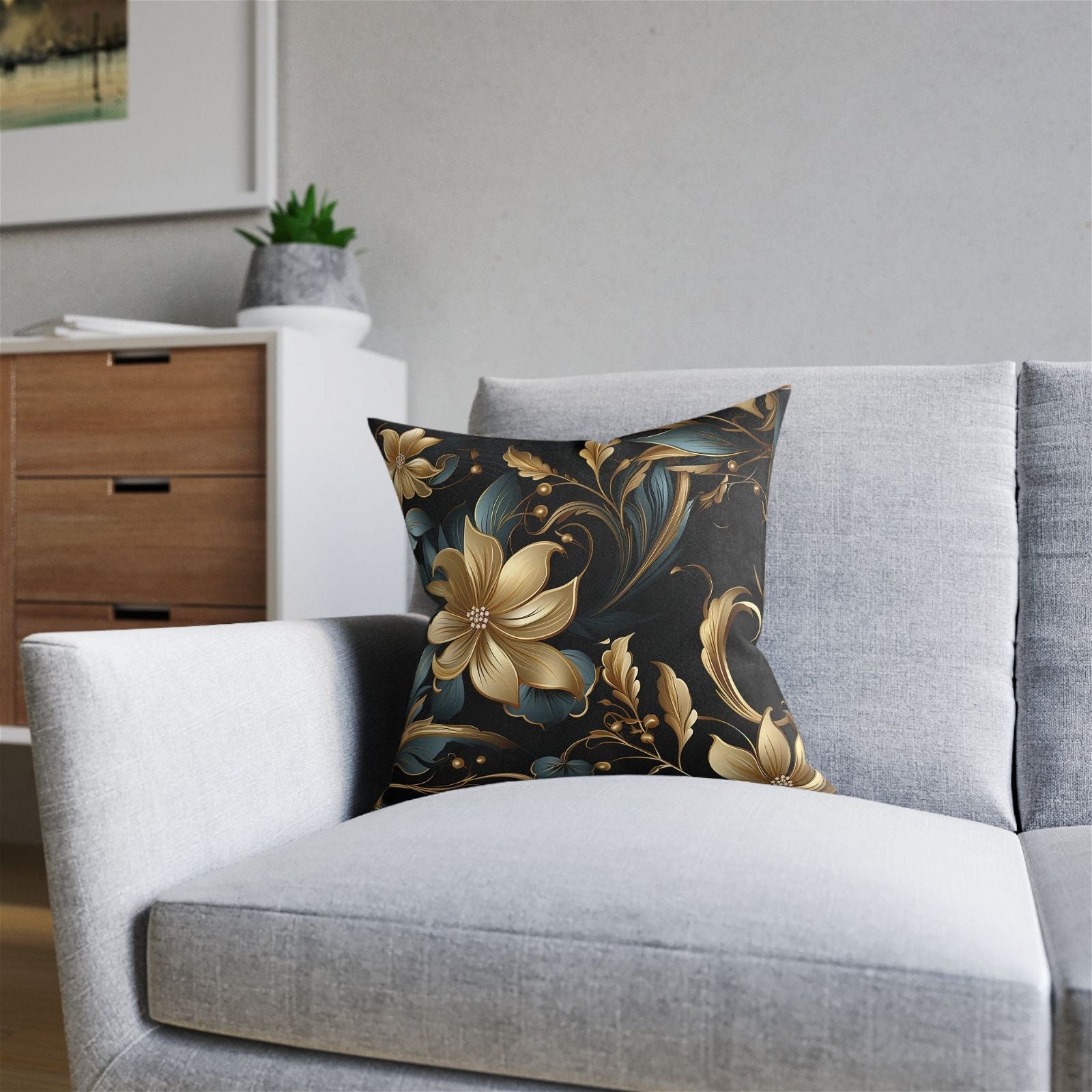 Classic Sophistication Square Pillow - ExclusiveCreativeDesigns