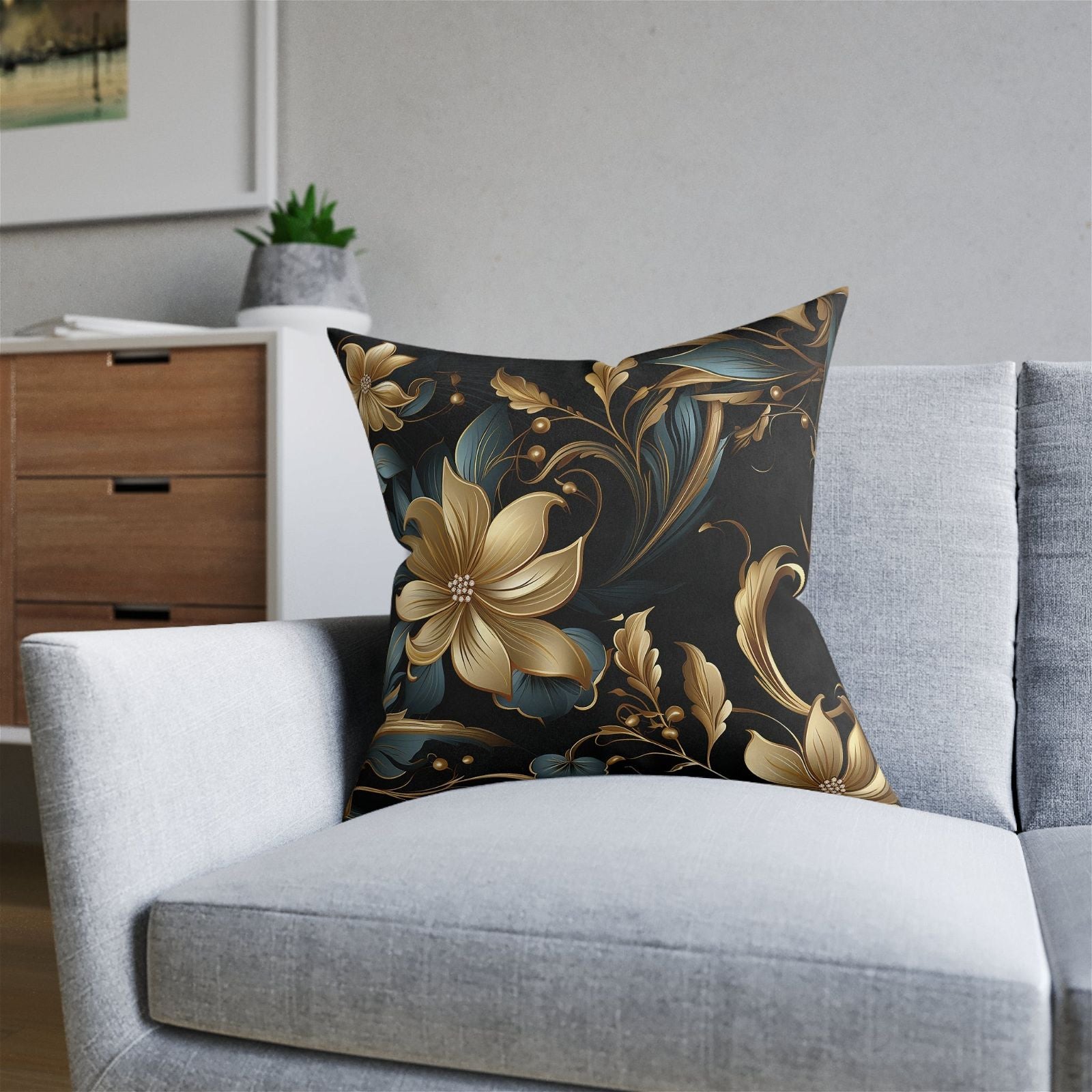 Classic Sophistication Square Pillow - ExclusiveCreativeDesigns