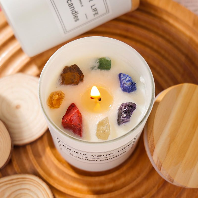 Crystal Stone Aromatherapy Candle - ExclusiveCreativeDesigns