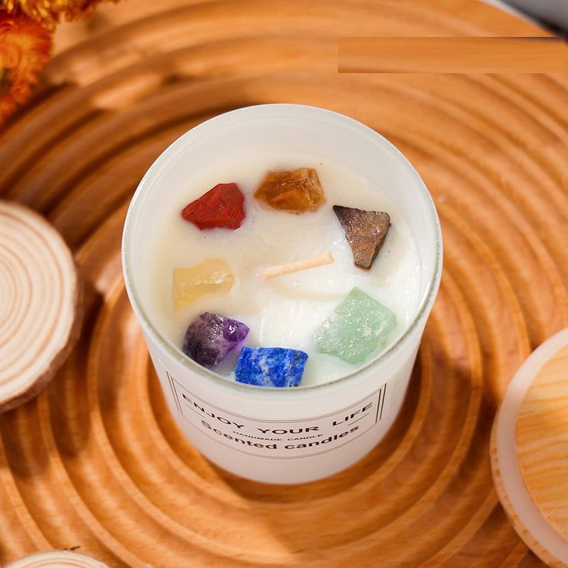 Crystal Stone Aromatherapy Candle - ExclusiveCreativeDesigns