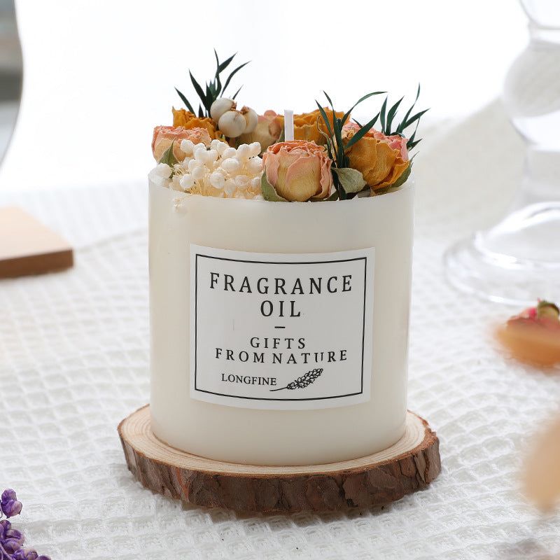 Dried Flowers Fragrance Candles - ExclusiveCreativeDesigns