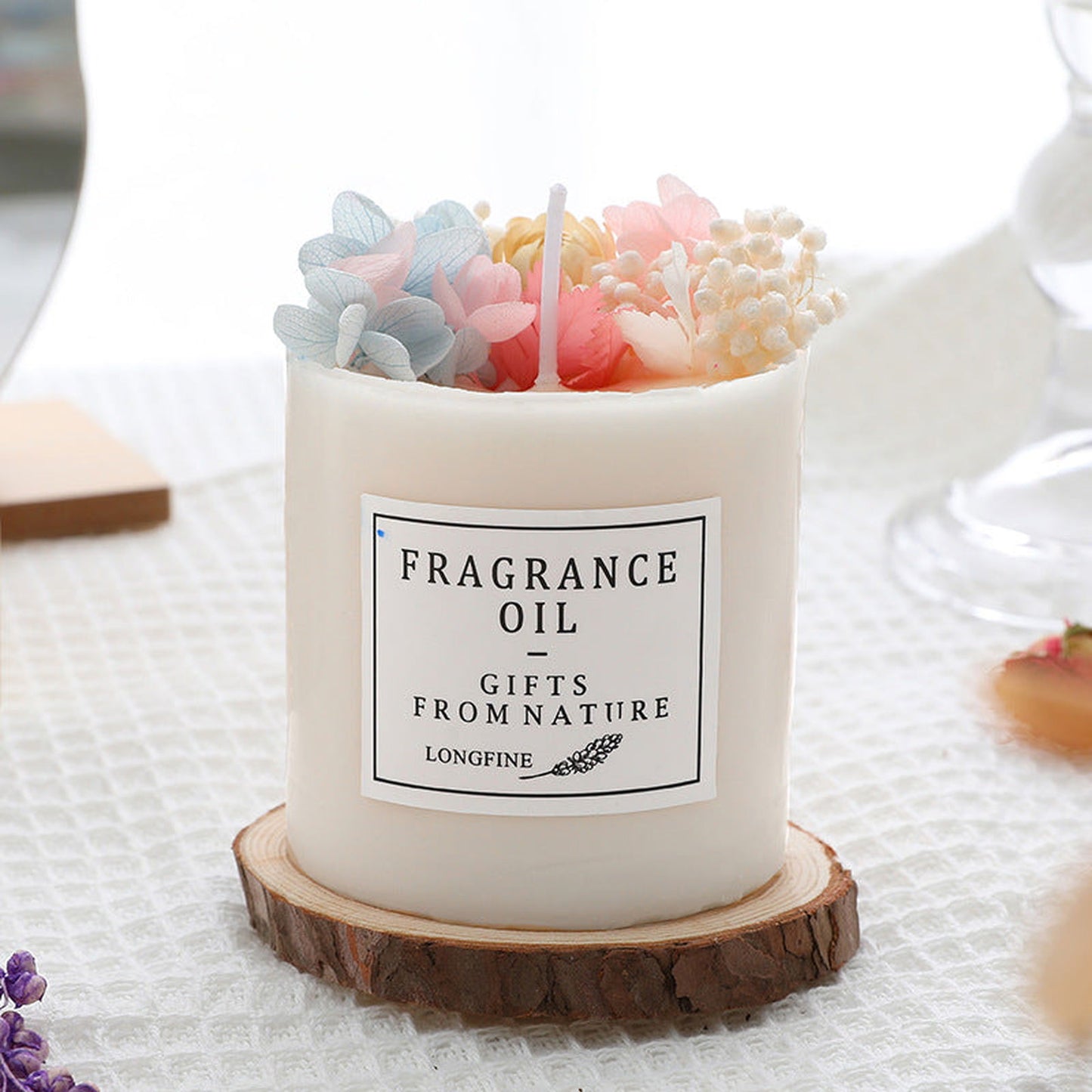 Dried Flowers Fragrance Candles - ExclusiveCreativeDesigns