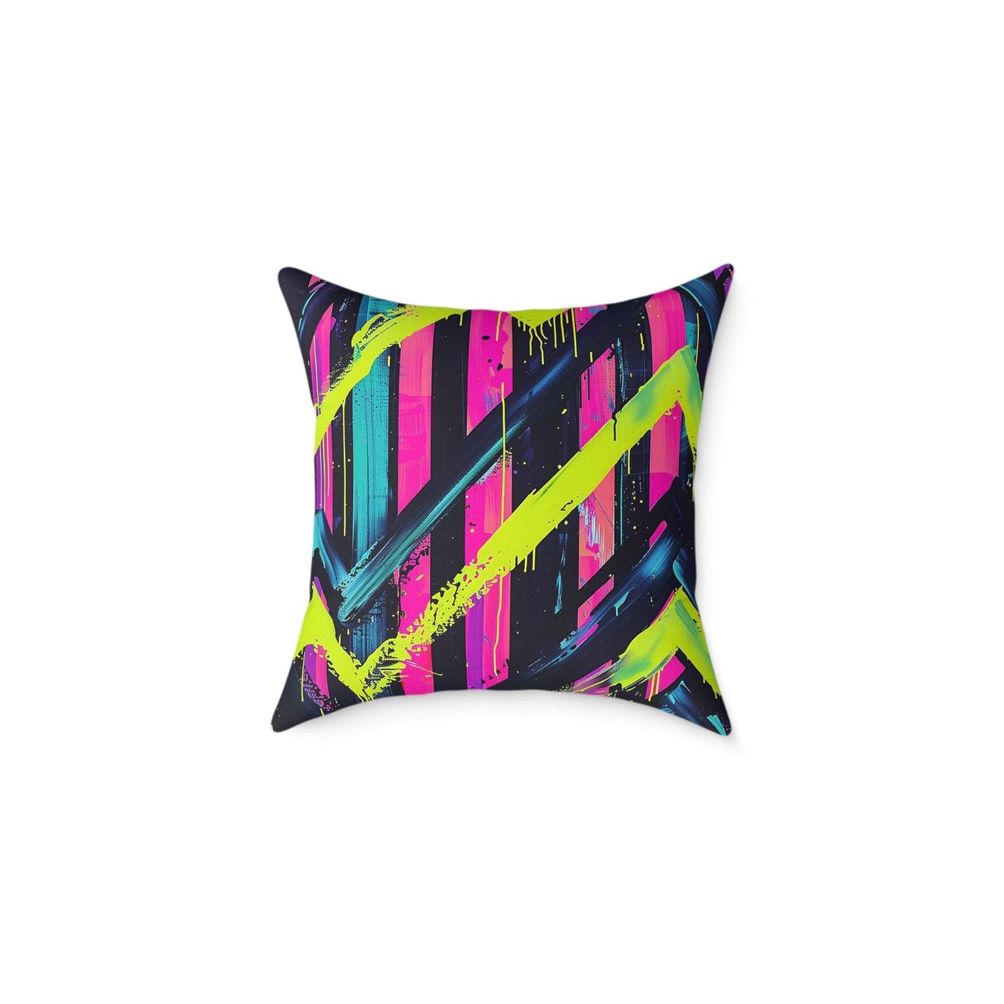 Electric Neon Pattern Pillow - ExclusiveCreativeDesigns