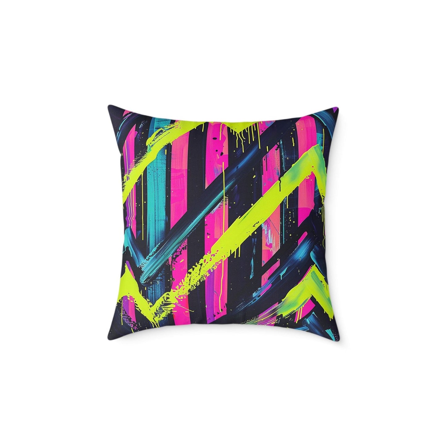 Electric Neon Pattern Pillow - ExclusiveCreativeDesigns