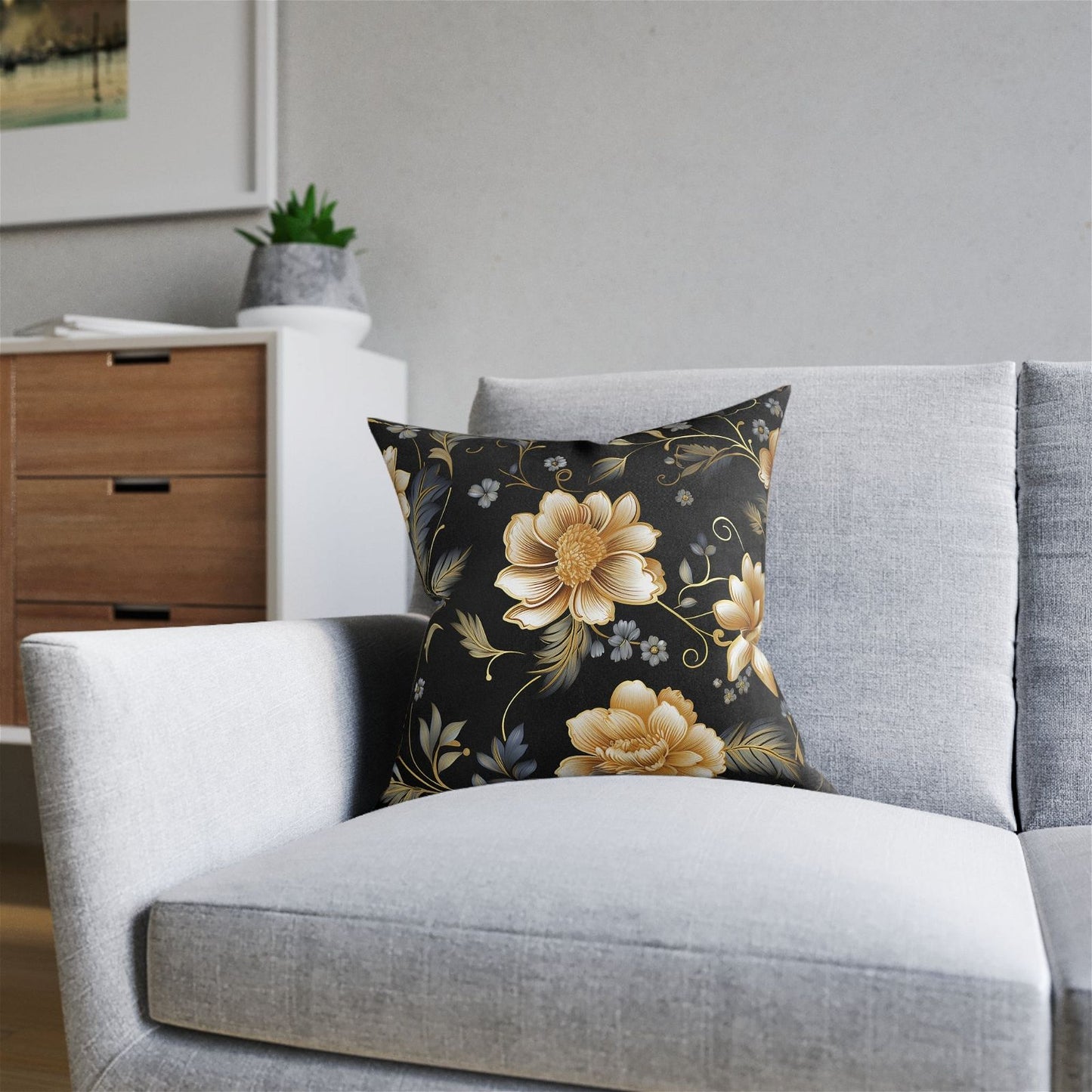 Elegant Square Pillow Design - ExclusiveCreativeDesigns