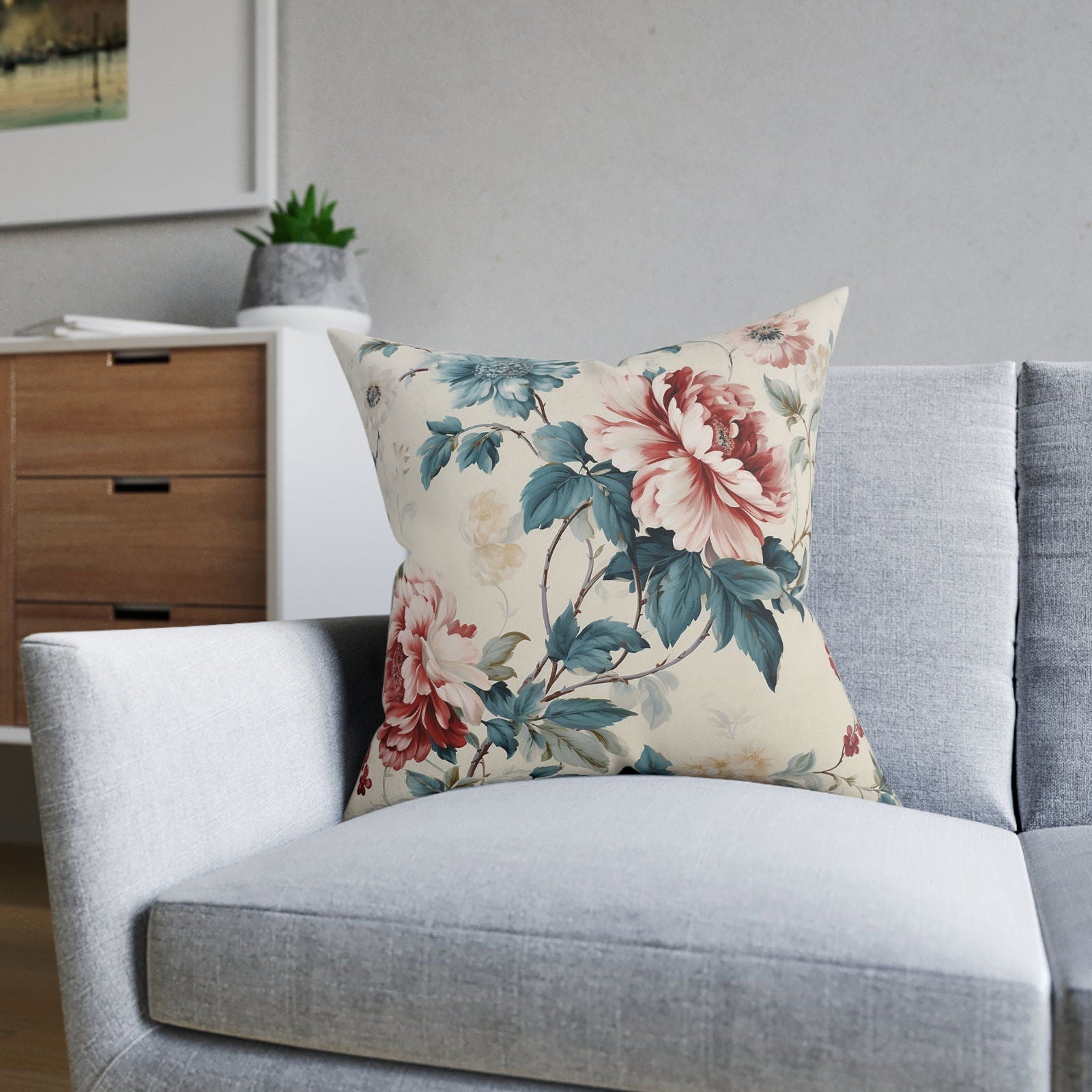 Floral Patterned Pillow - ExclusiveCreativeDesigns