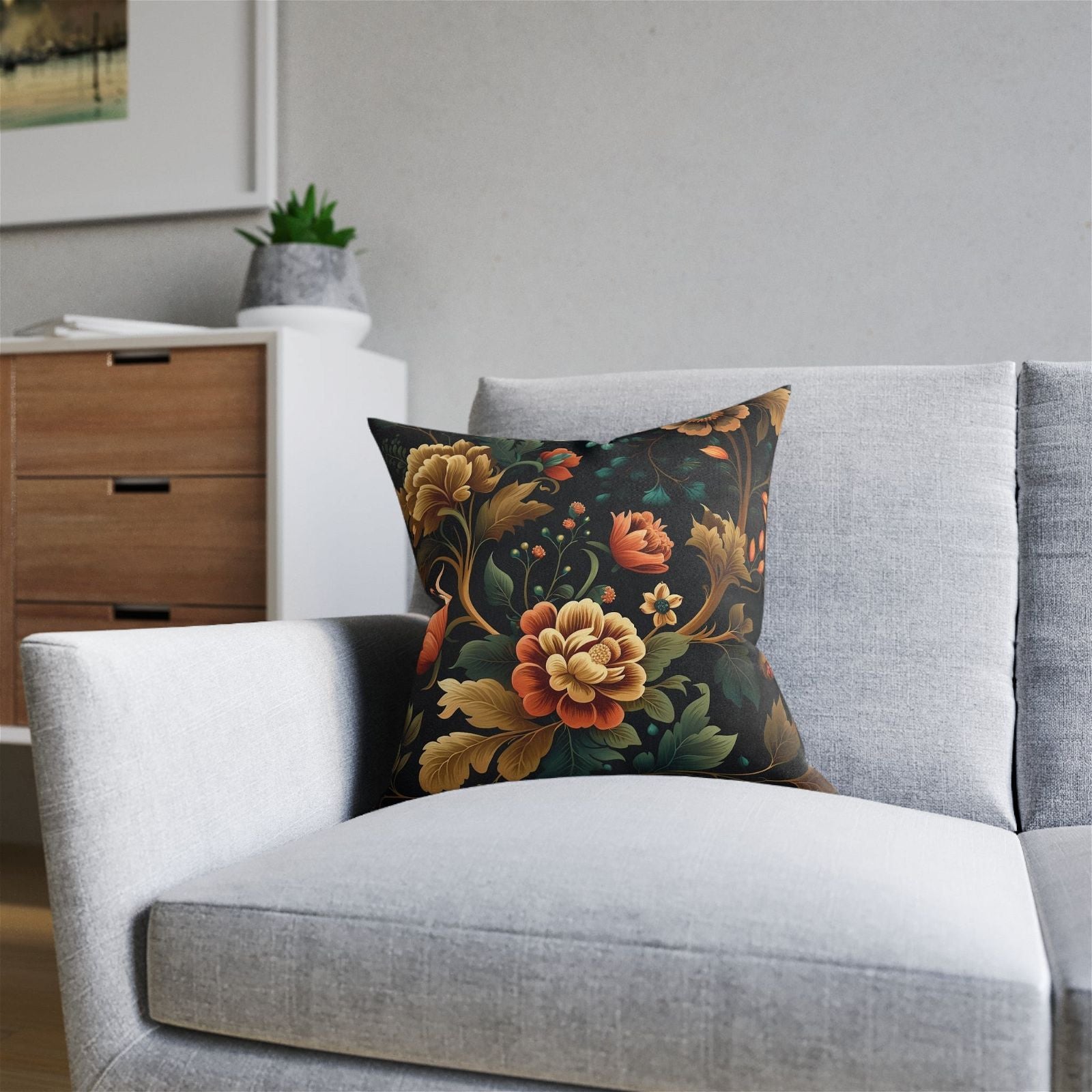 Floral Symphony Pillow - ExclusiveCreativeDesigns