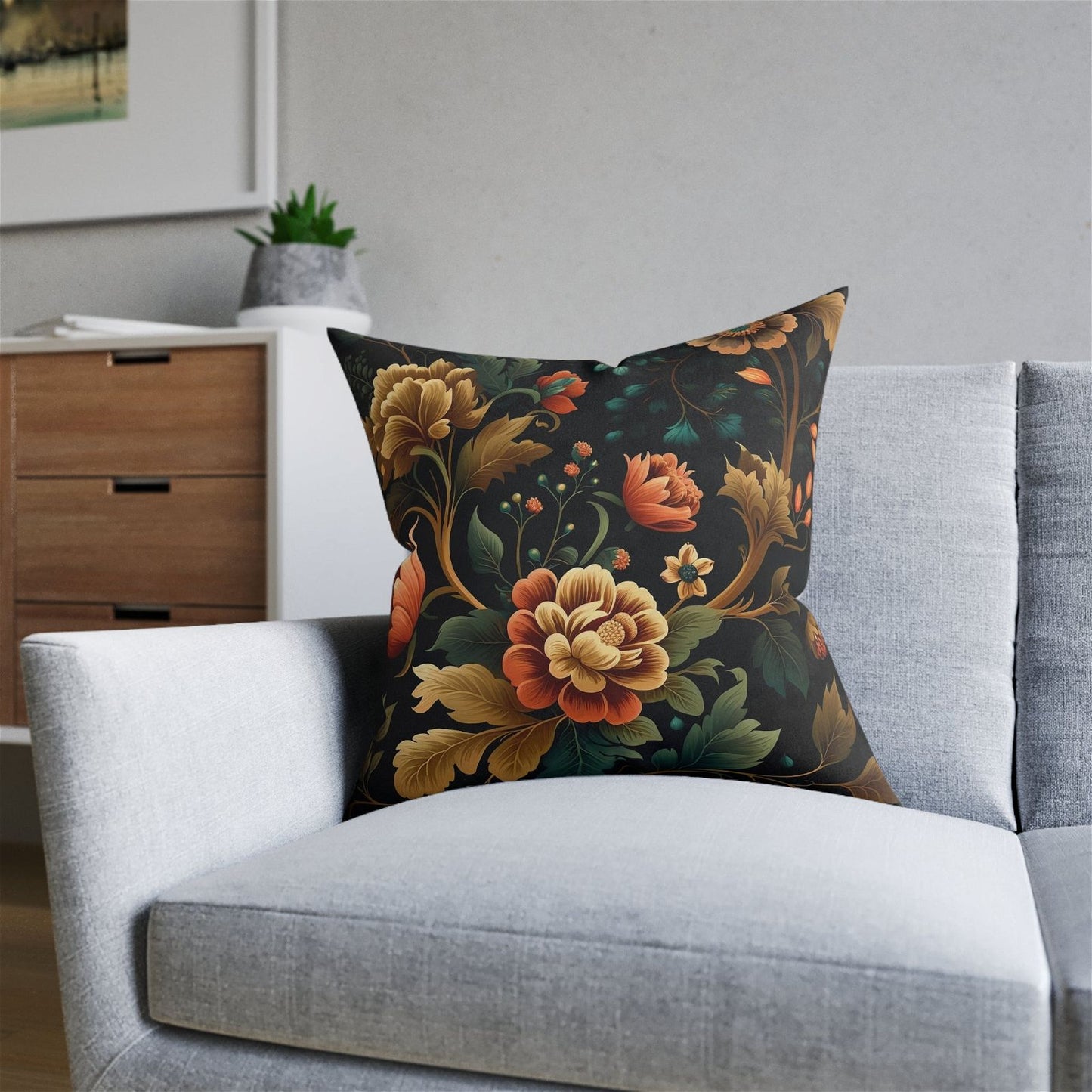 Floral Symphony Pillow - ExclusiveCreativeDesigns