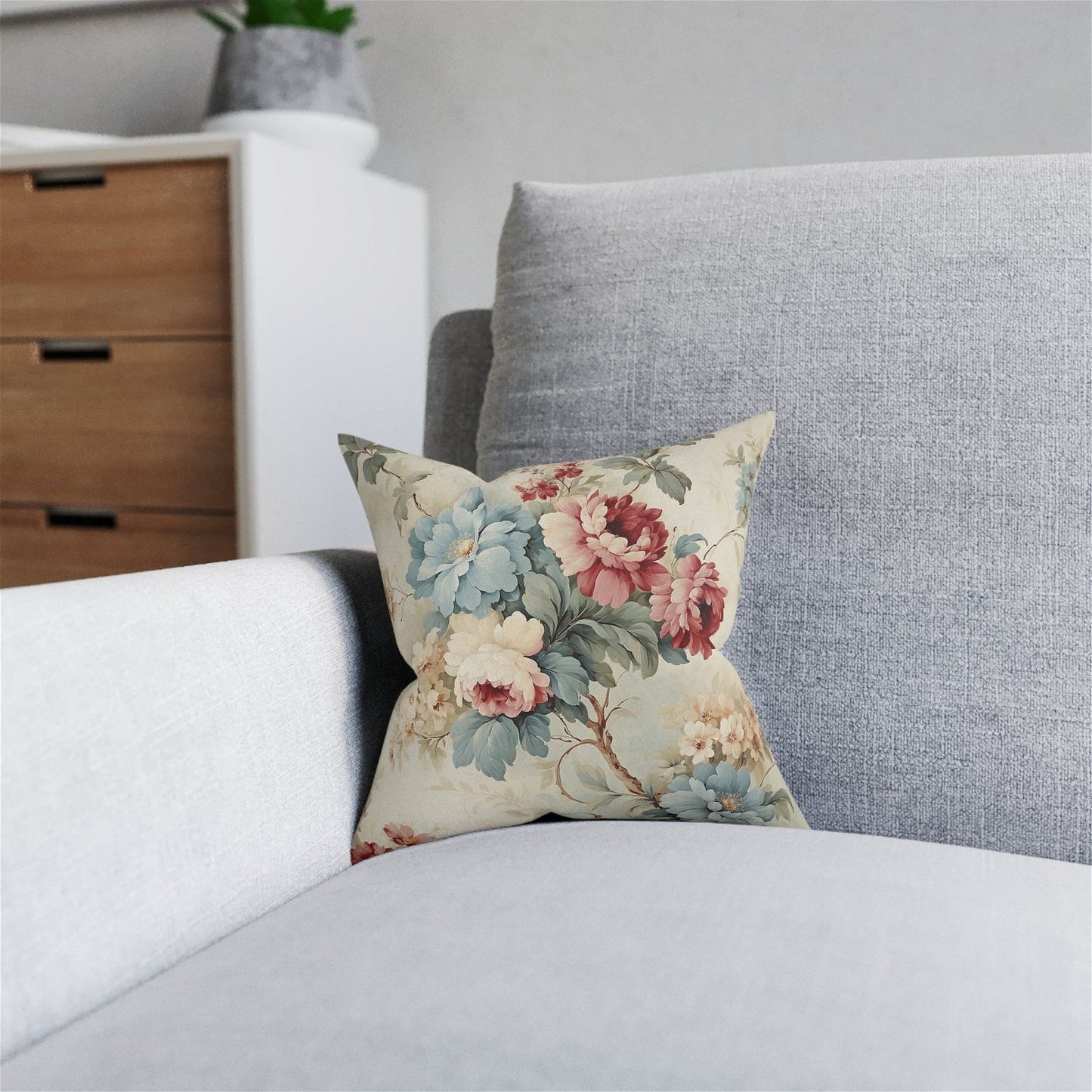 Flourishing Beauty Square Pillow - ExclusiveCreativeDesigns