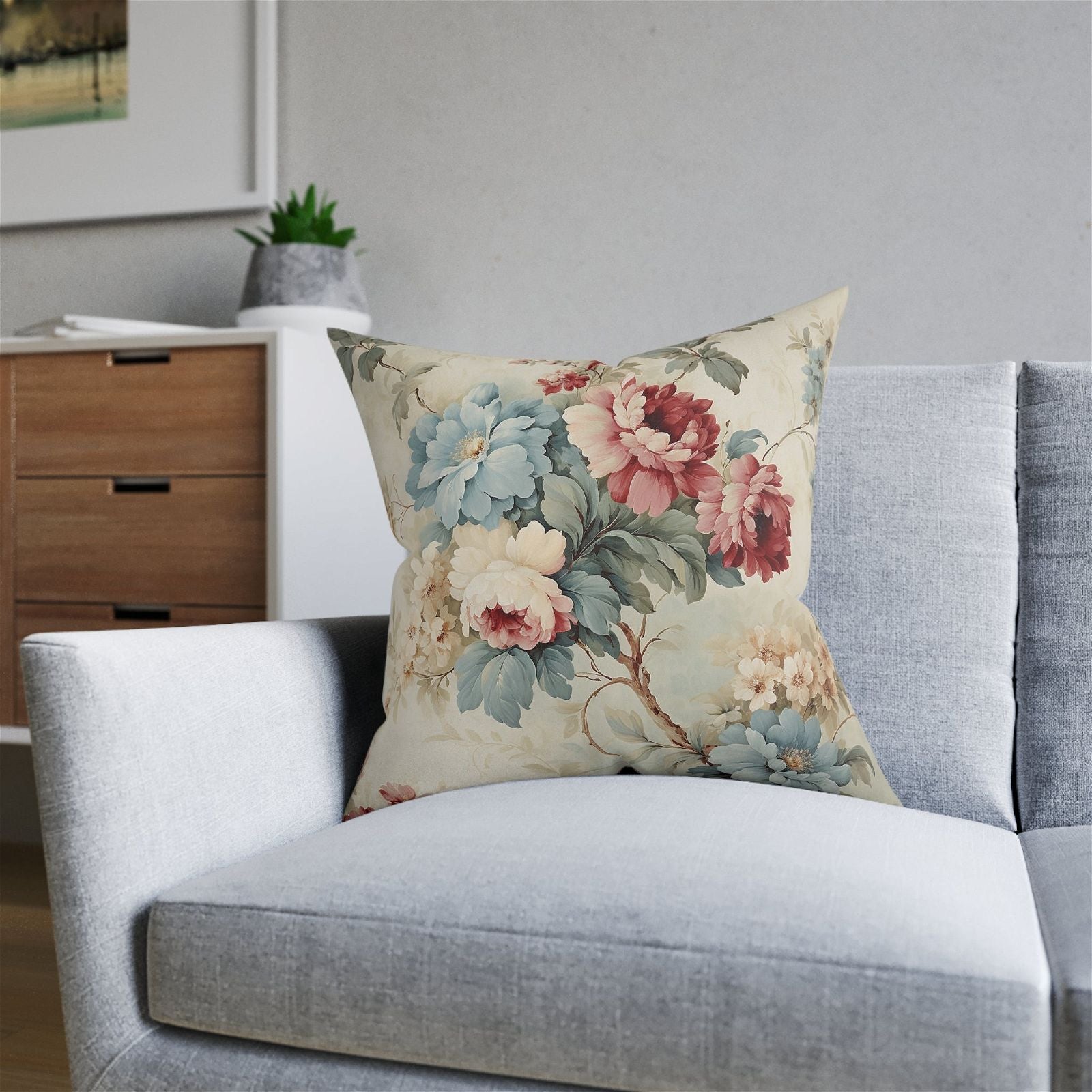 Flourishing Beauty Square Pillow - ExclusiveCreativeDesigns