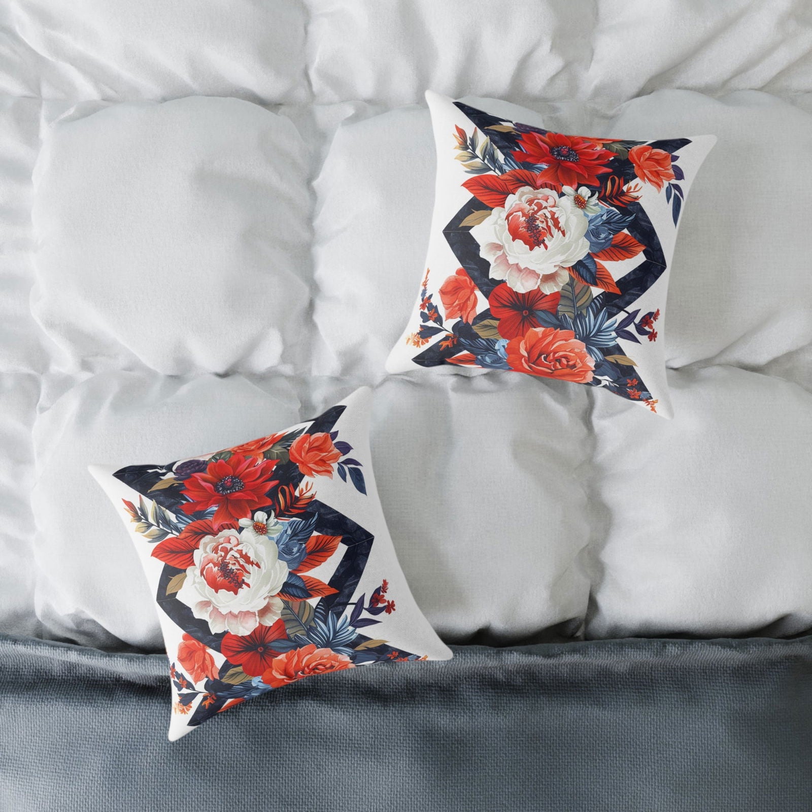 Flowers Pattern Pillow - ExclusiveCreativeDesigns