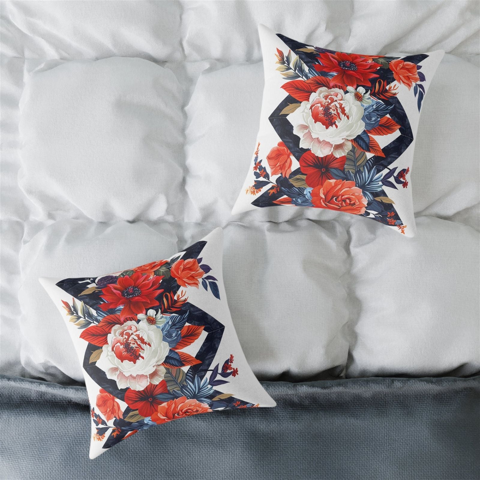 Flowers Pattern Pillow - ExclusiveCreativeDesigns