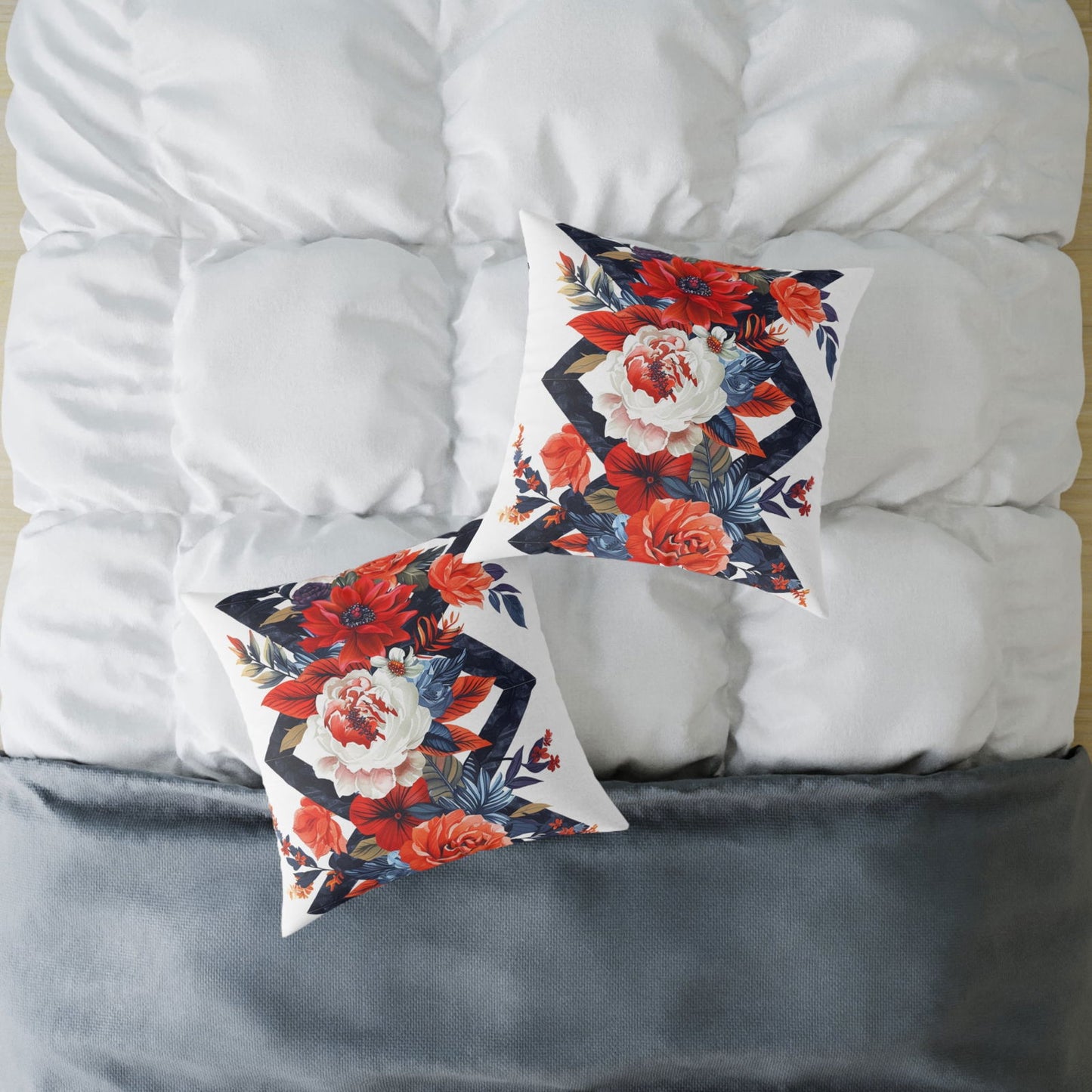 Flowers Pattern Pillow - ExclusiveCreativeDesigns