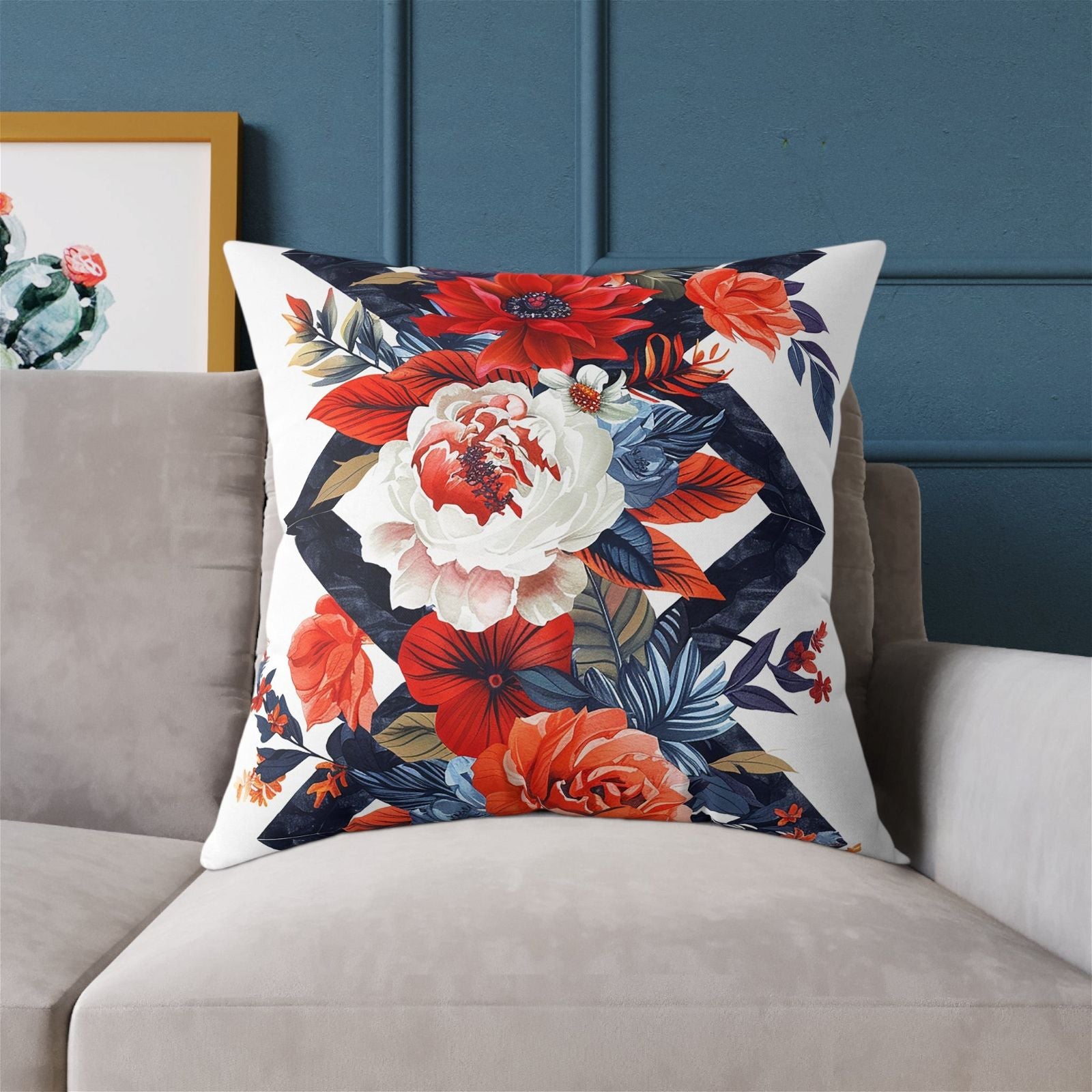 Flowers Pattern Pillow - ExclusiveCreativeDesigns